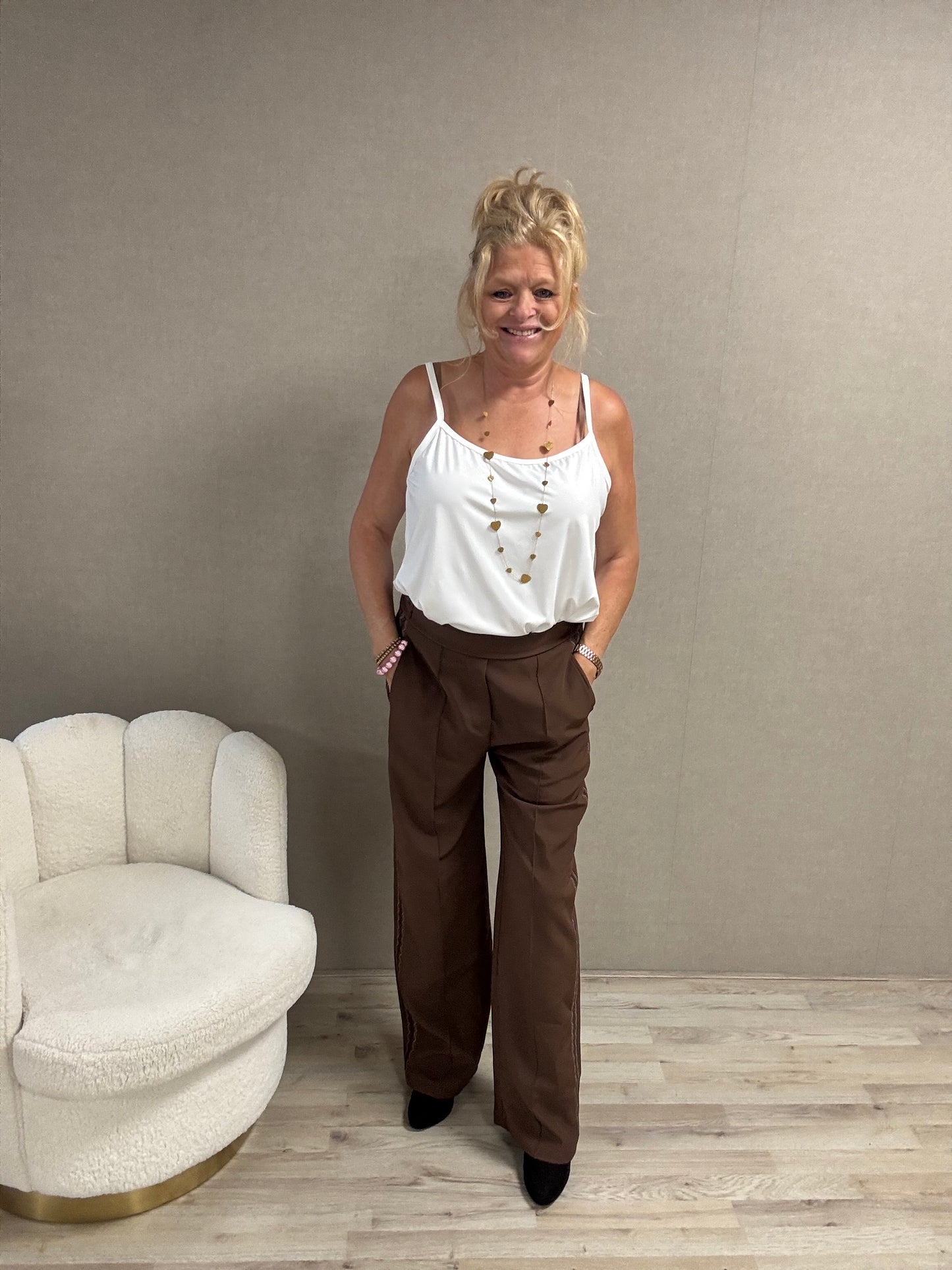 Pantalon Gemma choco