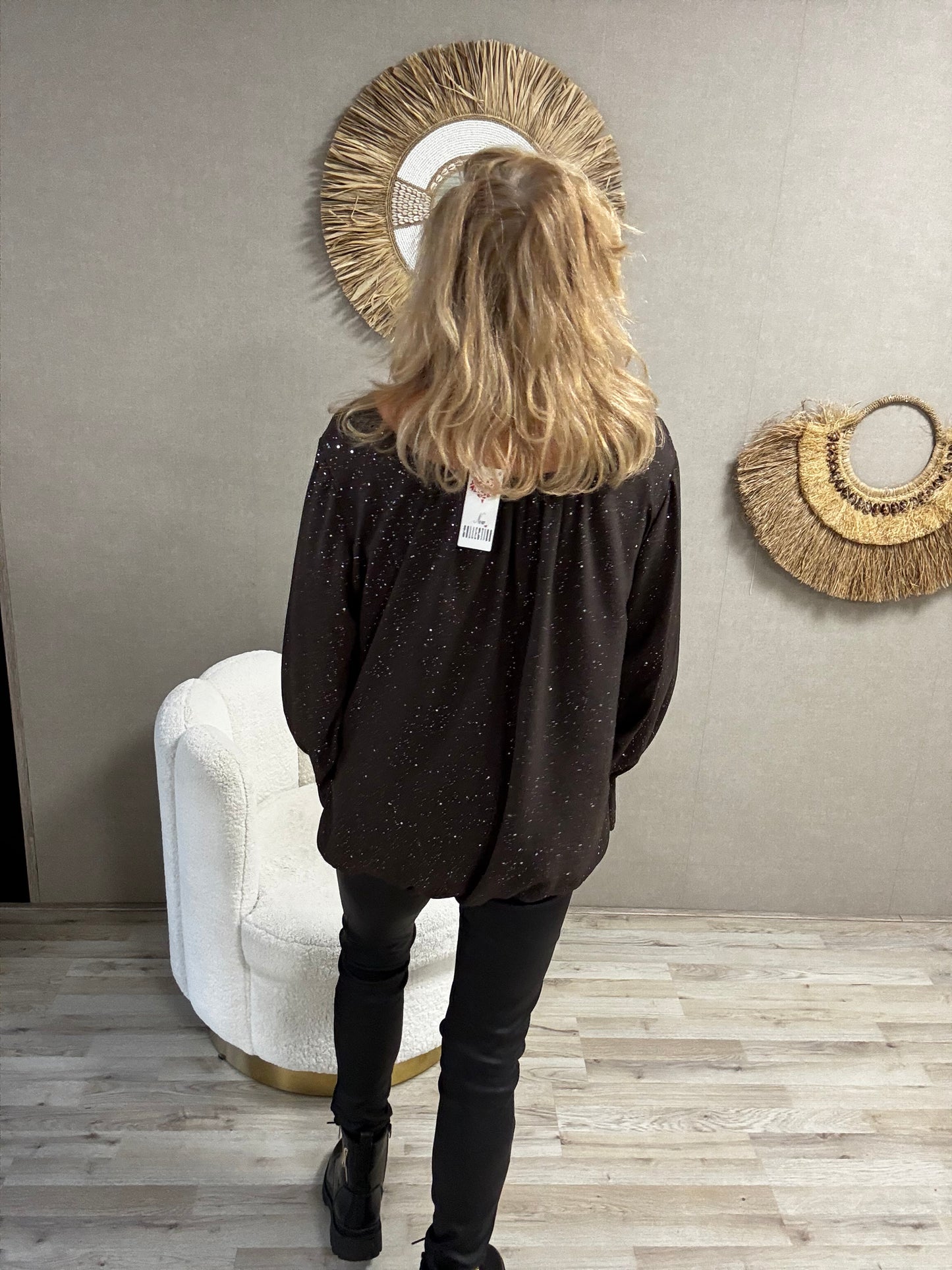 Ballon Top Choco met Zilveren Sparkel