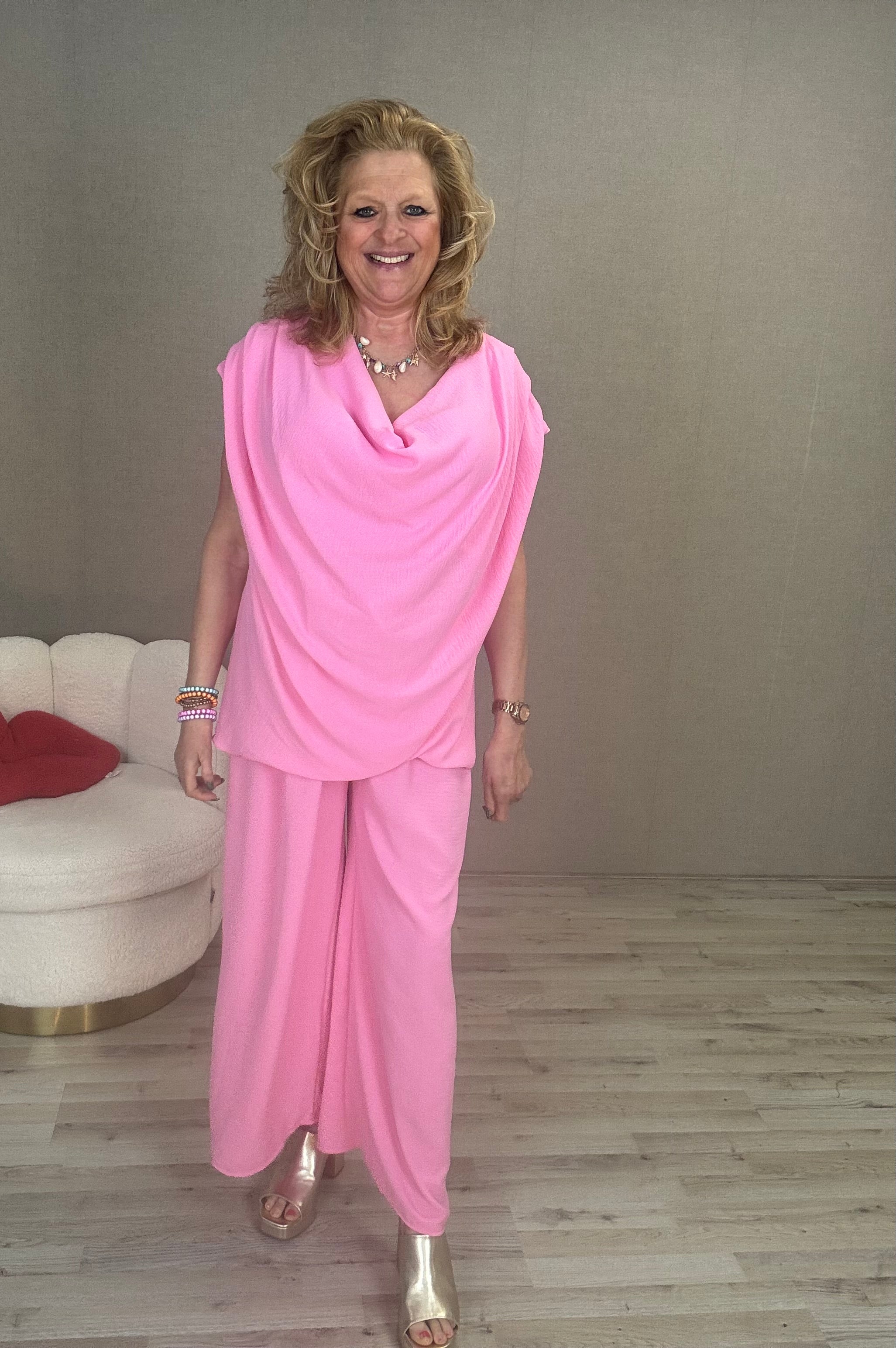 Waterfull Top Roze