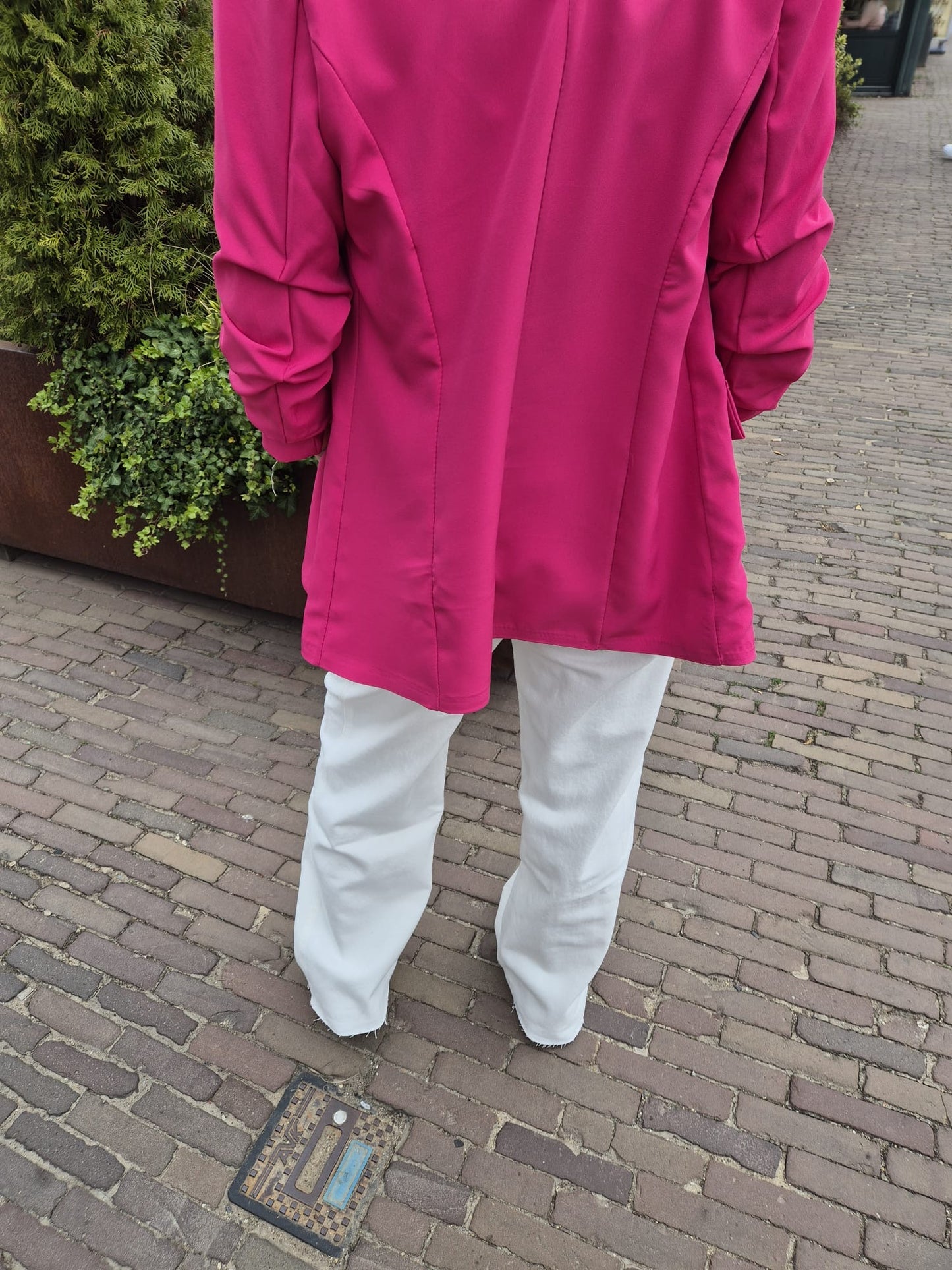 Wijde Toxik met dubbele band offwhite - Nancfashion