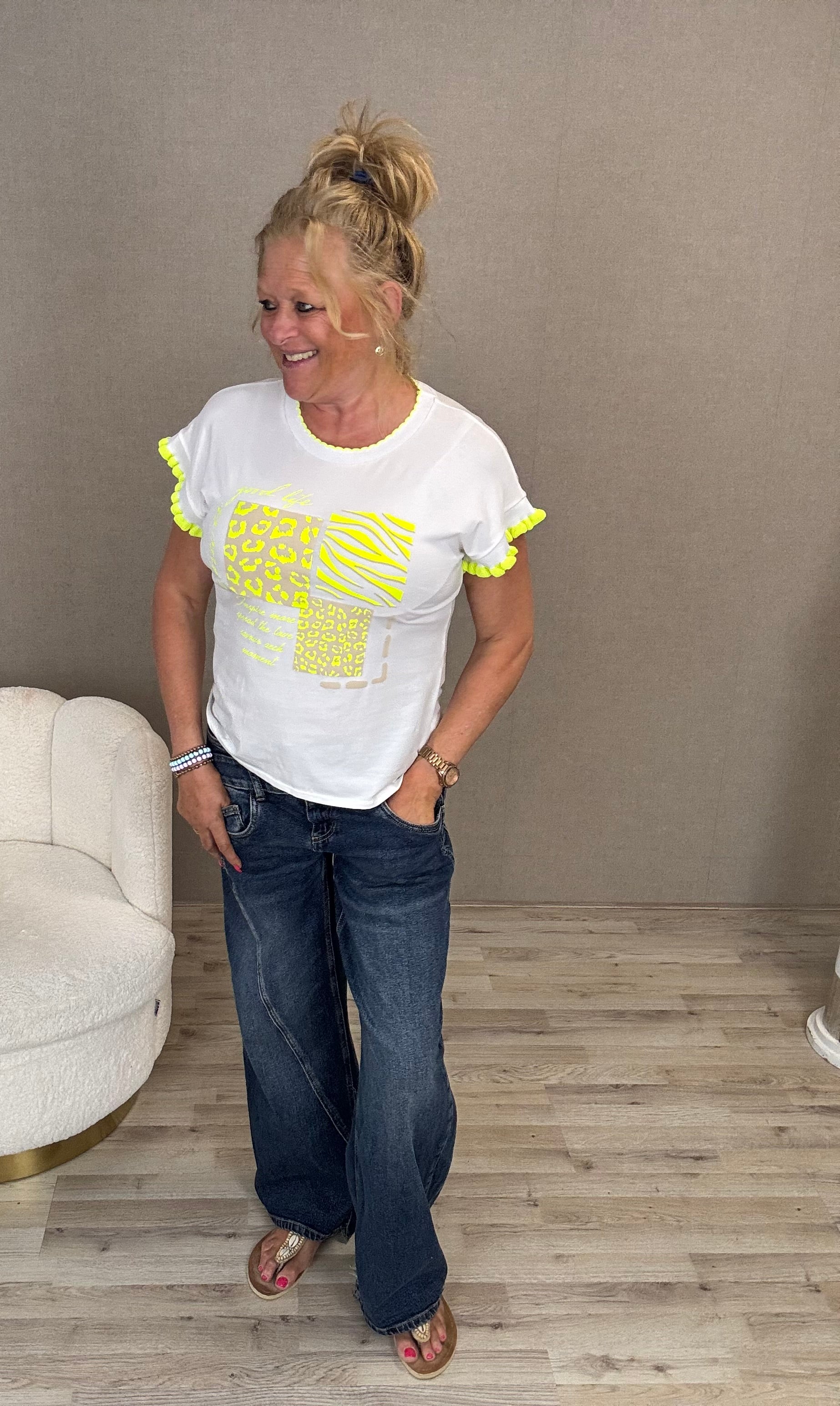 Shirt Good Live Neon Geel