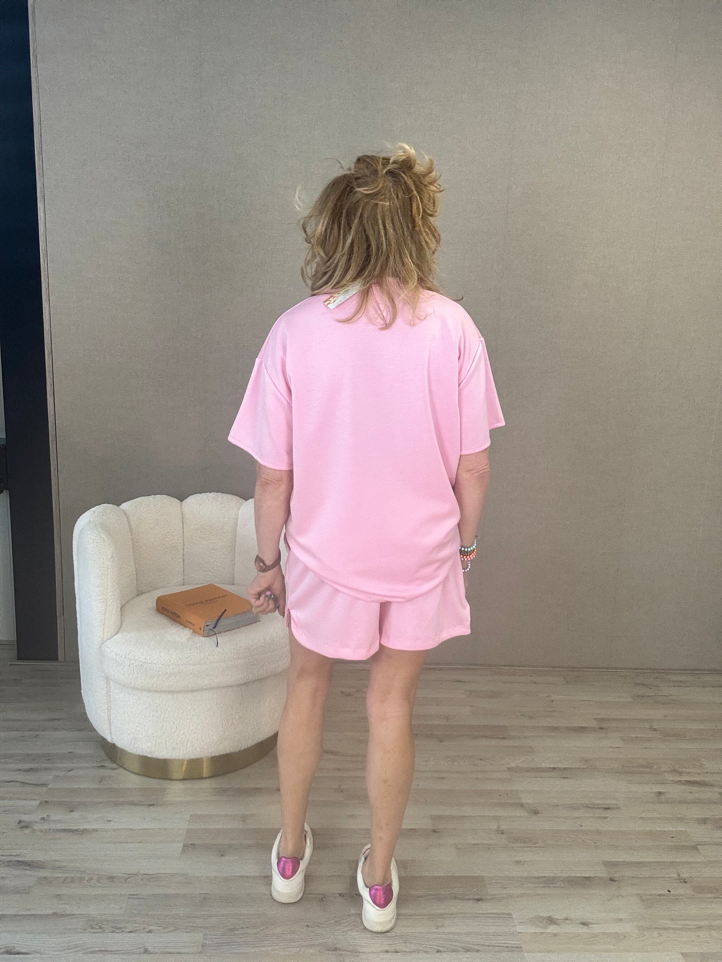 Tweedelig Brooklyn set Roze
