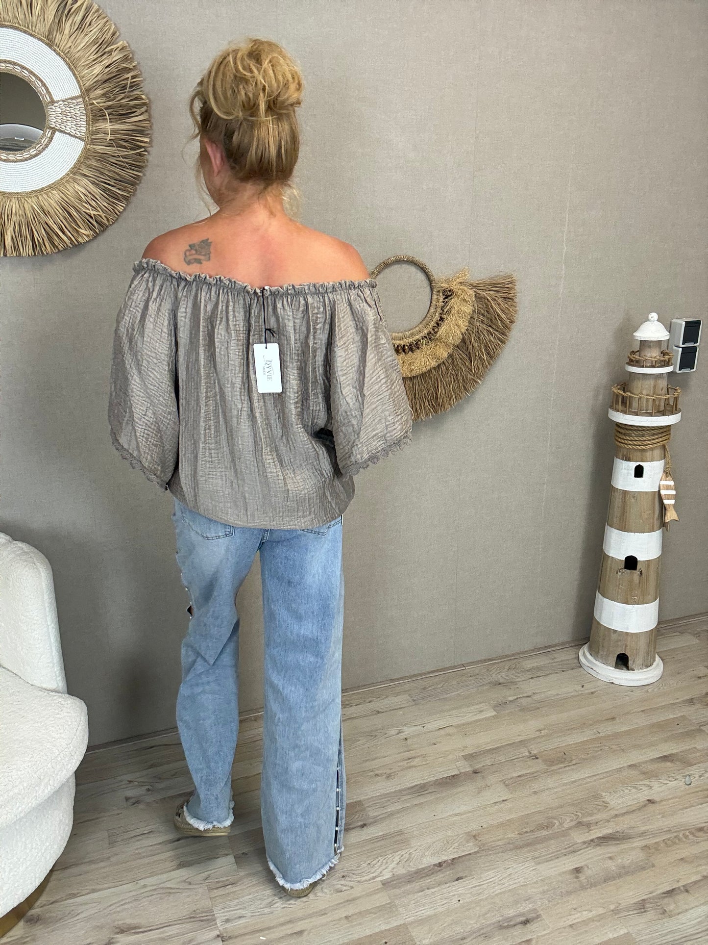 Top Jessey-Taupe/Grijs