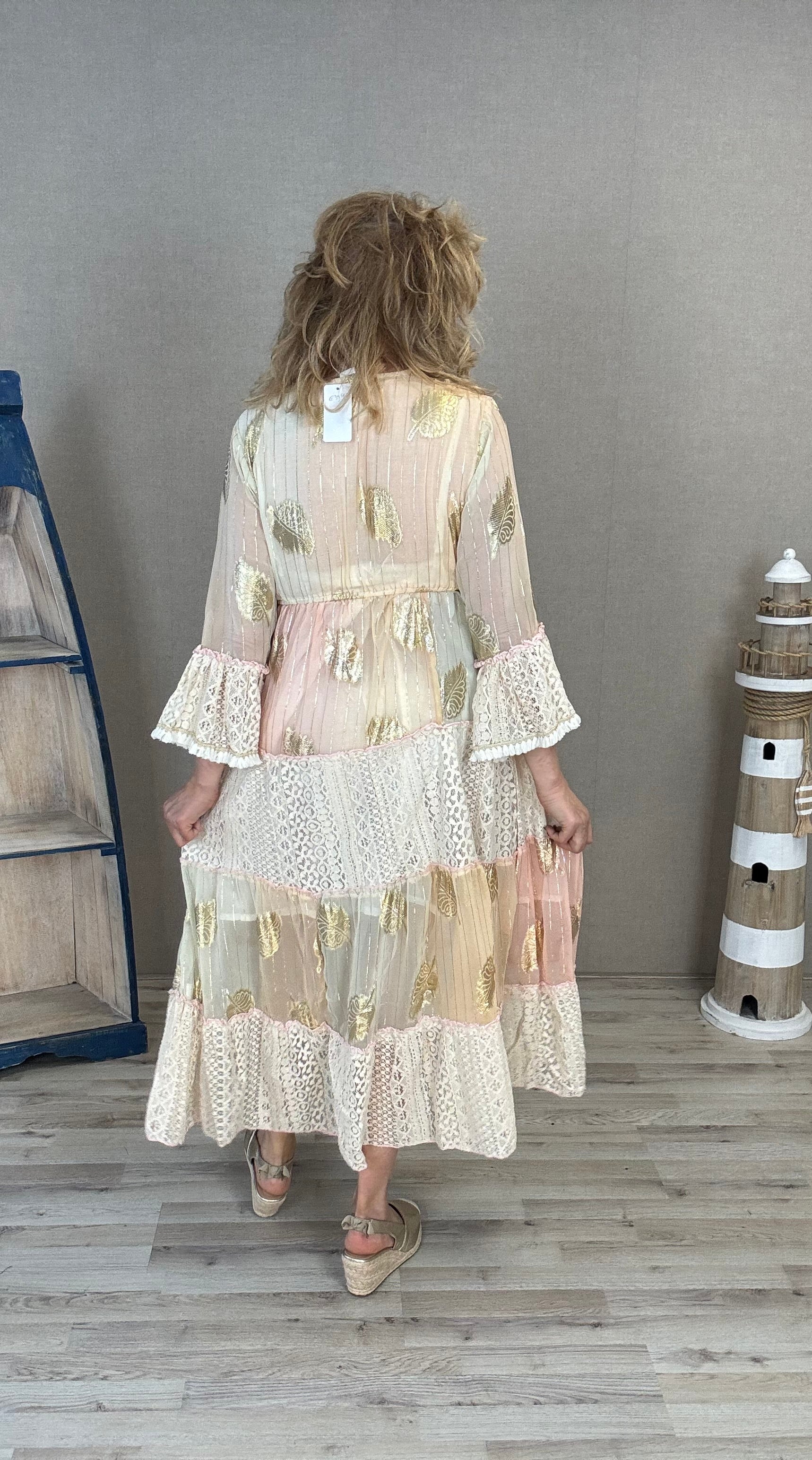 Maxi Dress Boho Peach