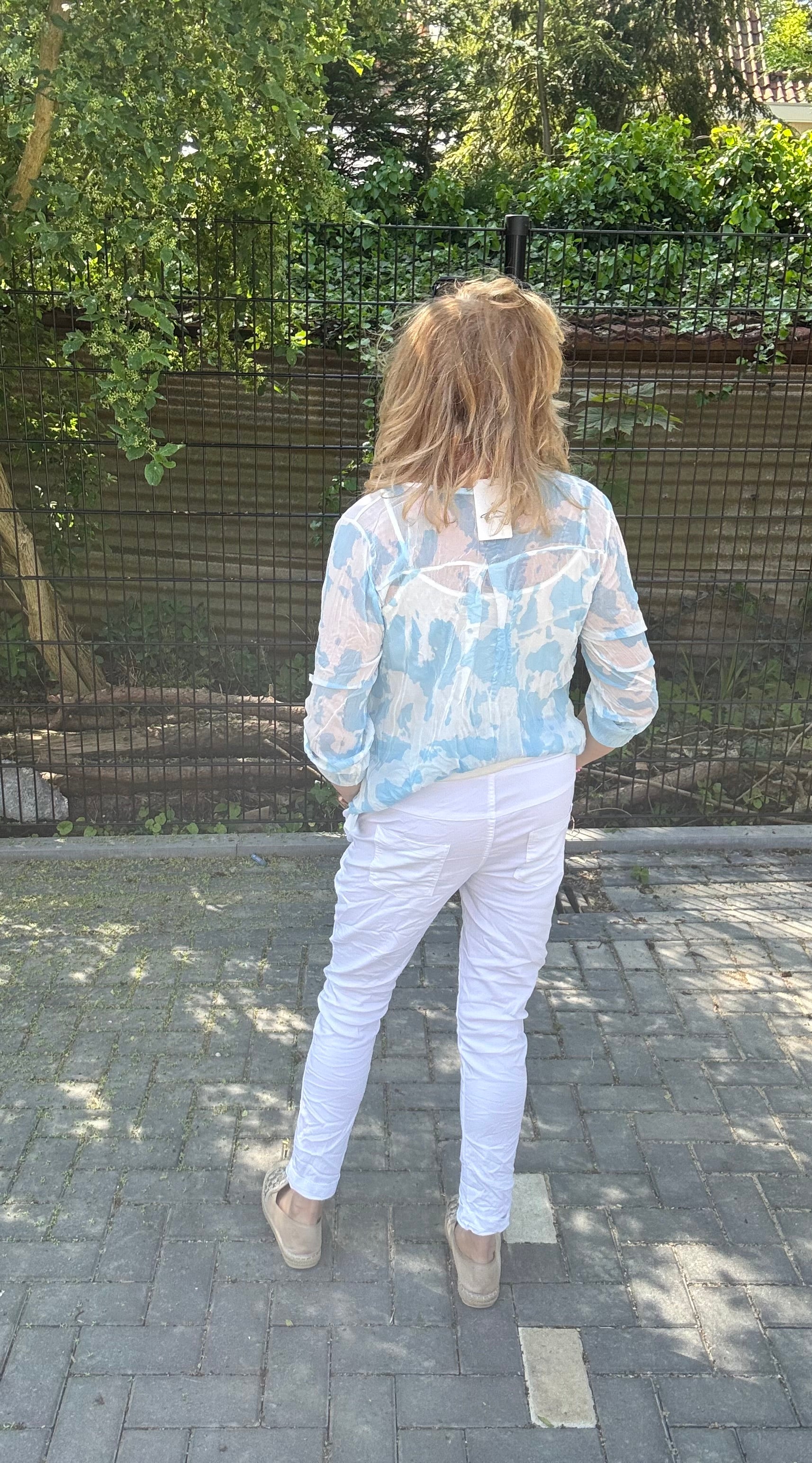 Blouse Gevlekt Blauw