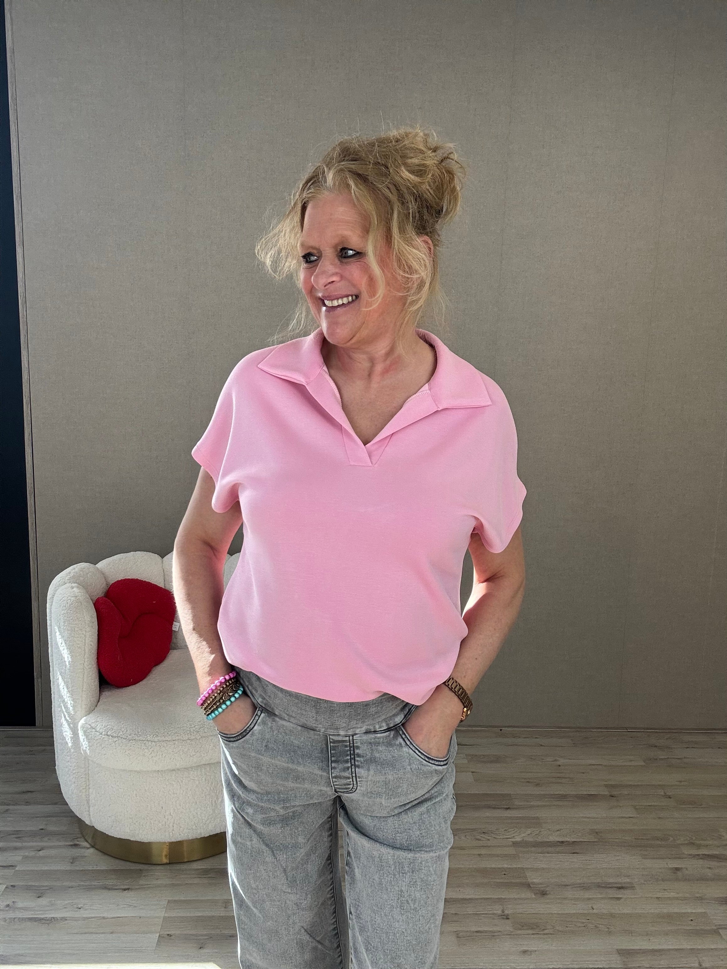 Top Polo Roze Mooij
