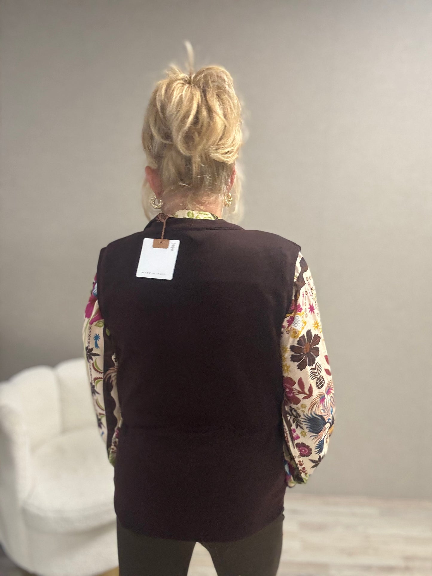 Mouwloos vest Mooij Bruin