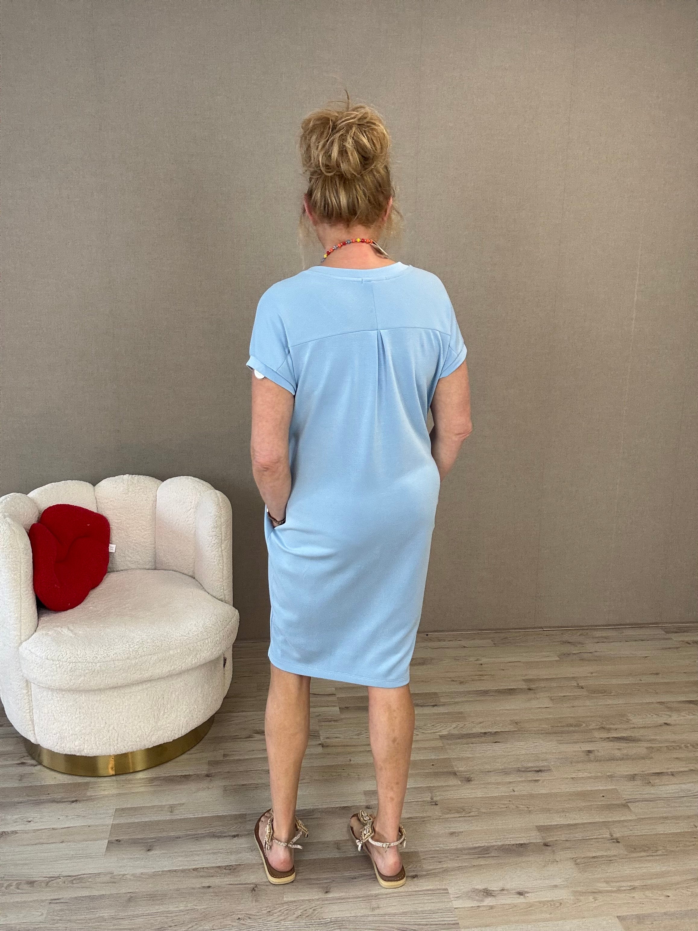 Jurkje Mooij v-hals Blauw