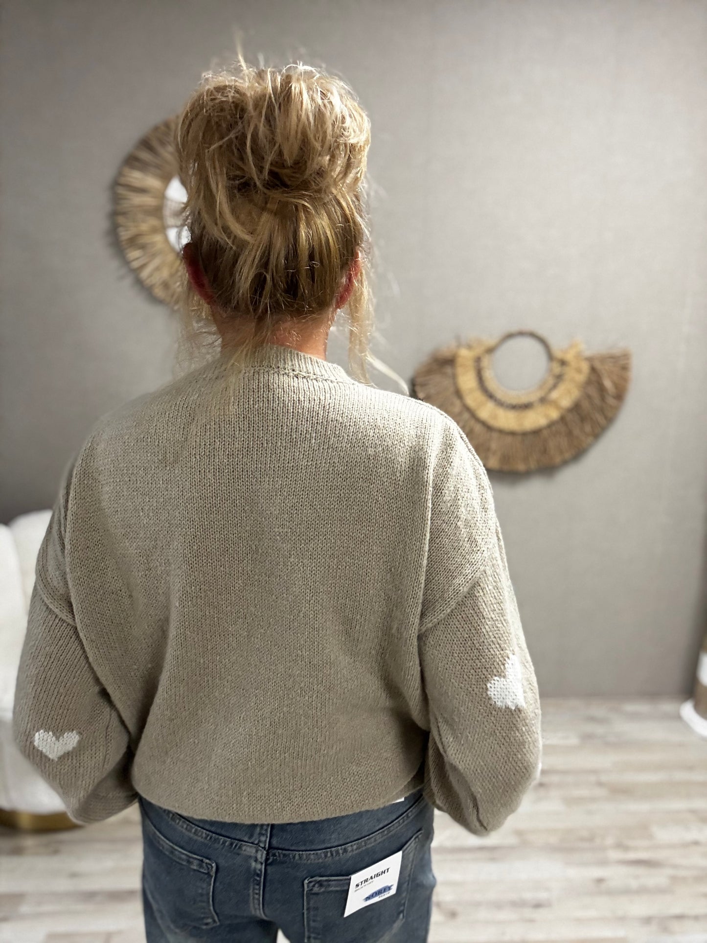 Trui Hartjes Beige