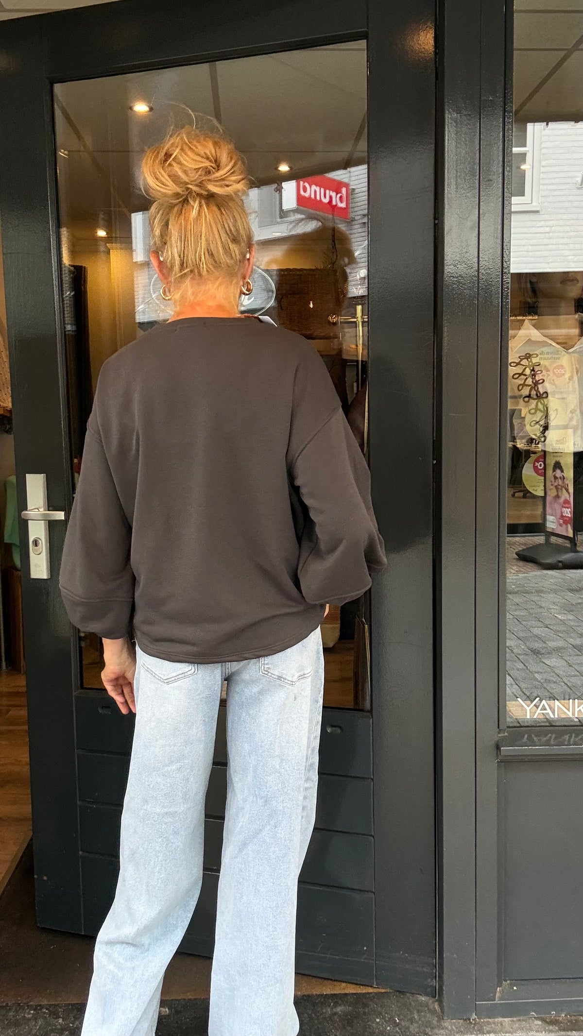 Sweater Paris-Mooij Donkergrijs/Taupe