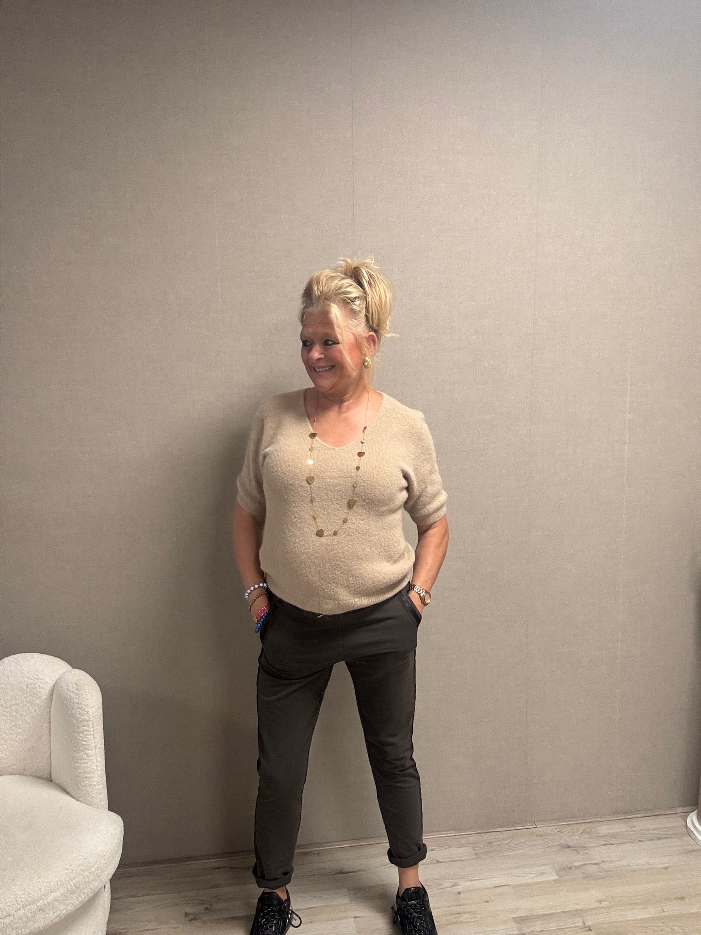Trui V-hals Alpaca