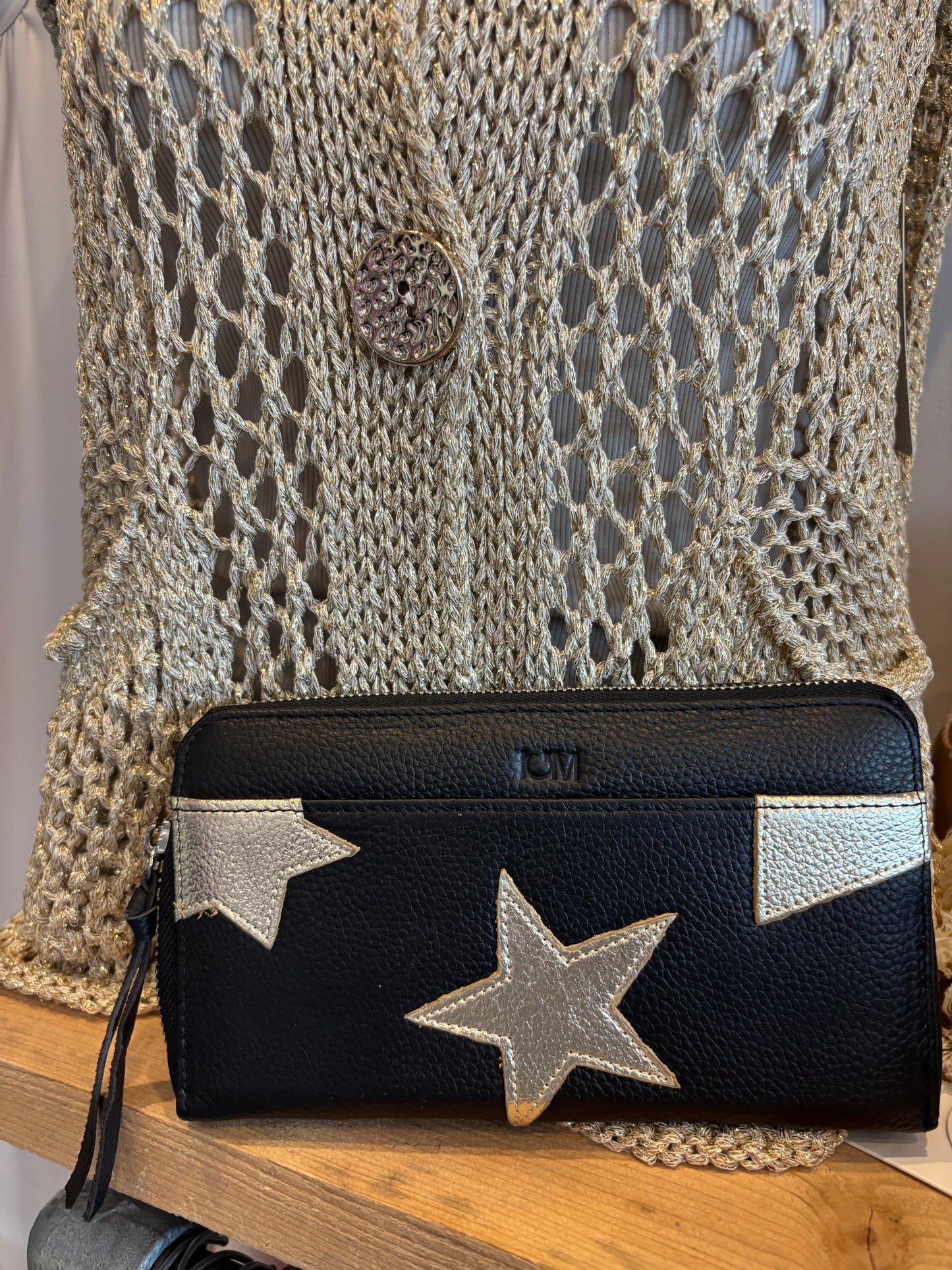 Portumunee Zwart met gouden sterren - Nancfashion