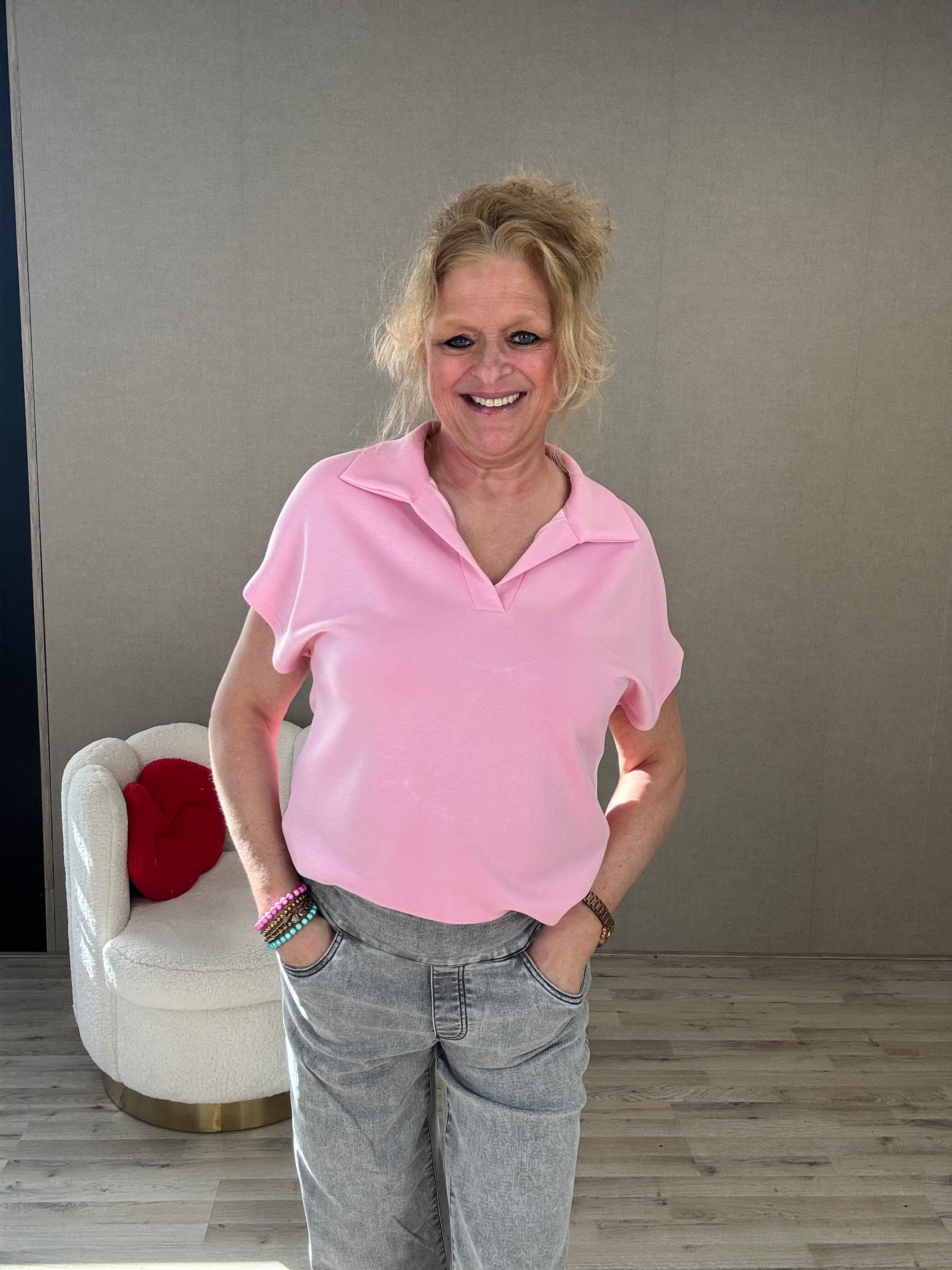 Top Polo Roze Mooij