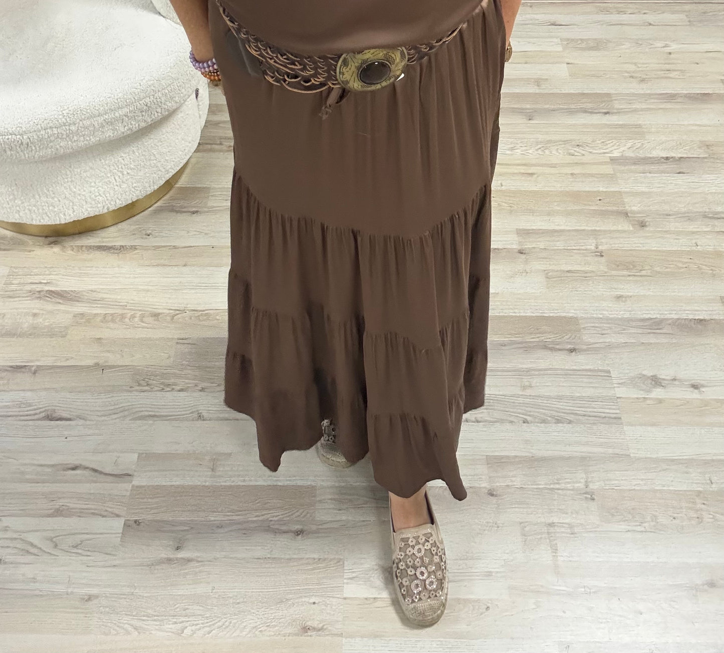 Lange rok Vera-jo Choco