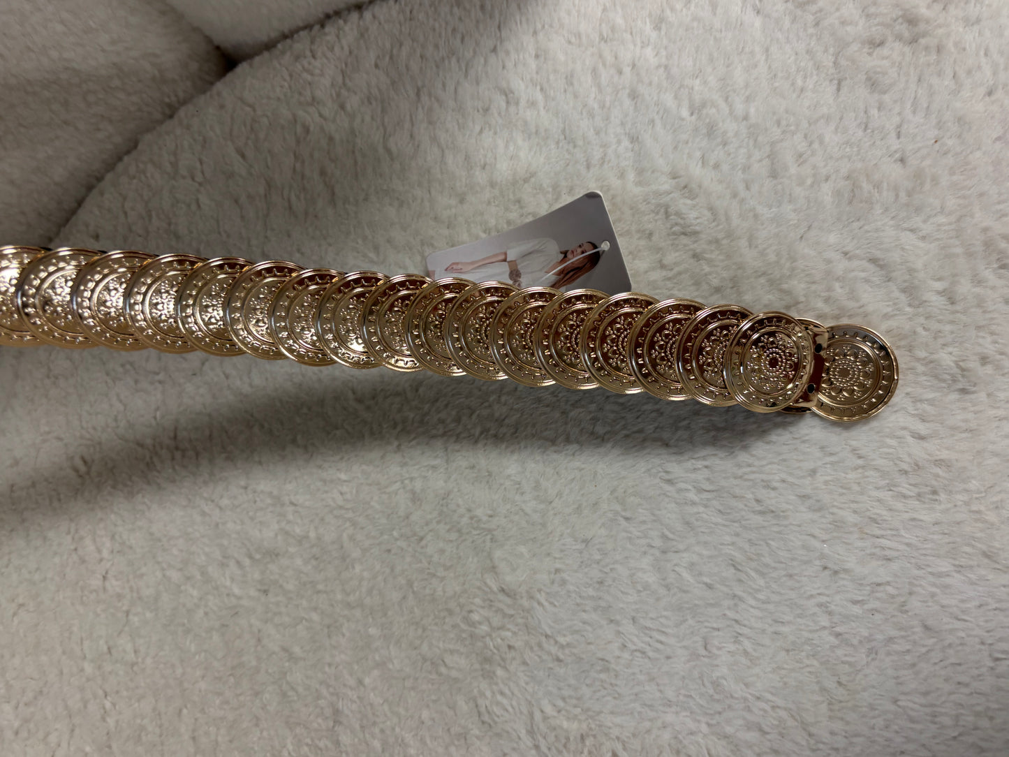 Gouden Metalen Stretch Riem Boho