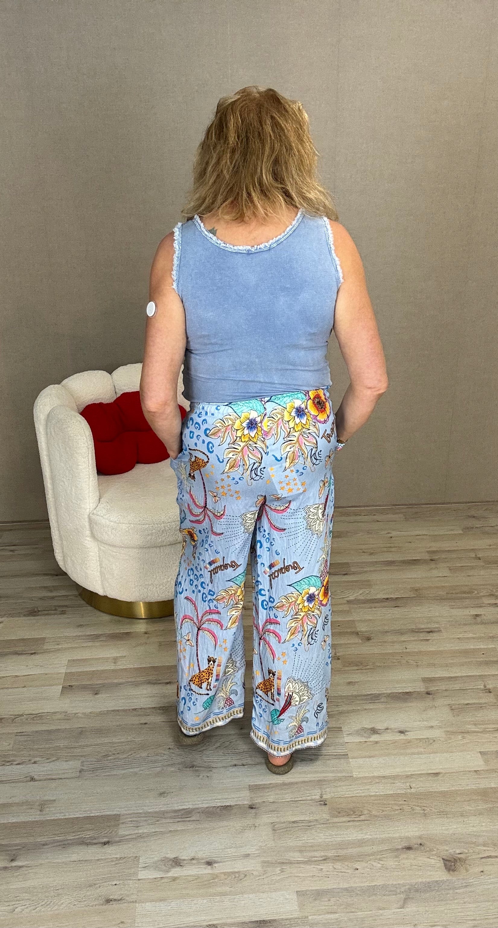 Top Ivana Jeansblauw
