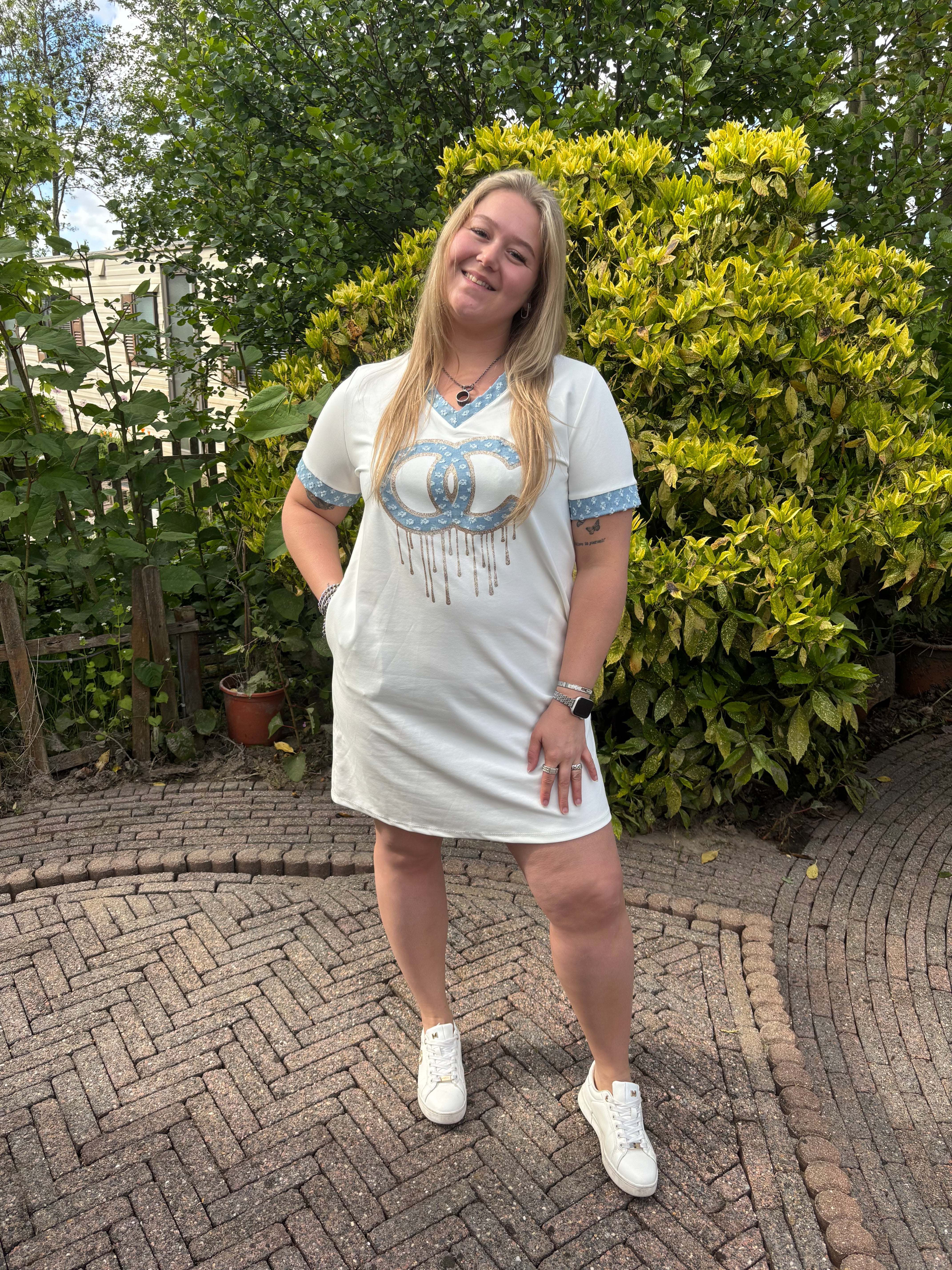 Jogg Jurkje met print Off White