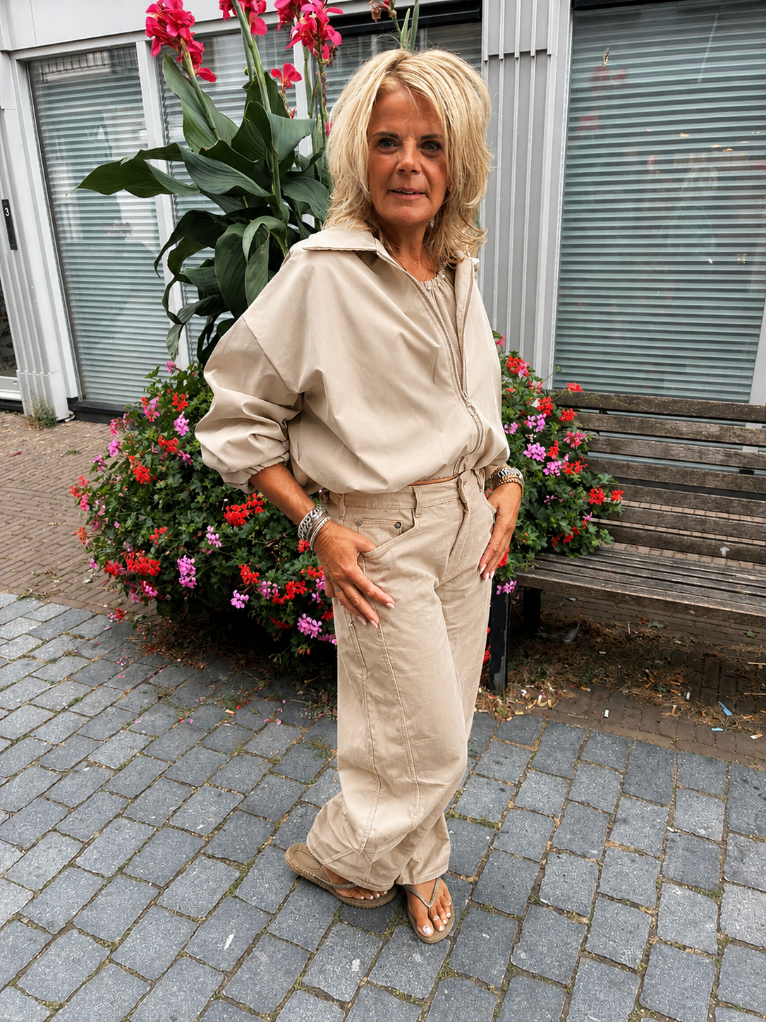 Bomber Jacket Ivy Beige