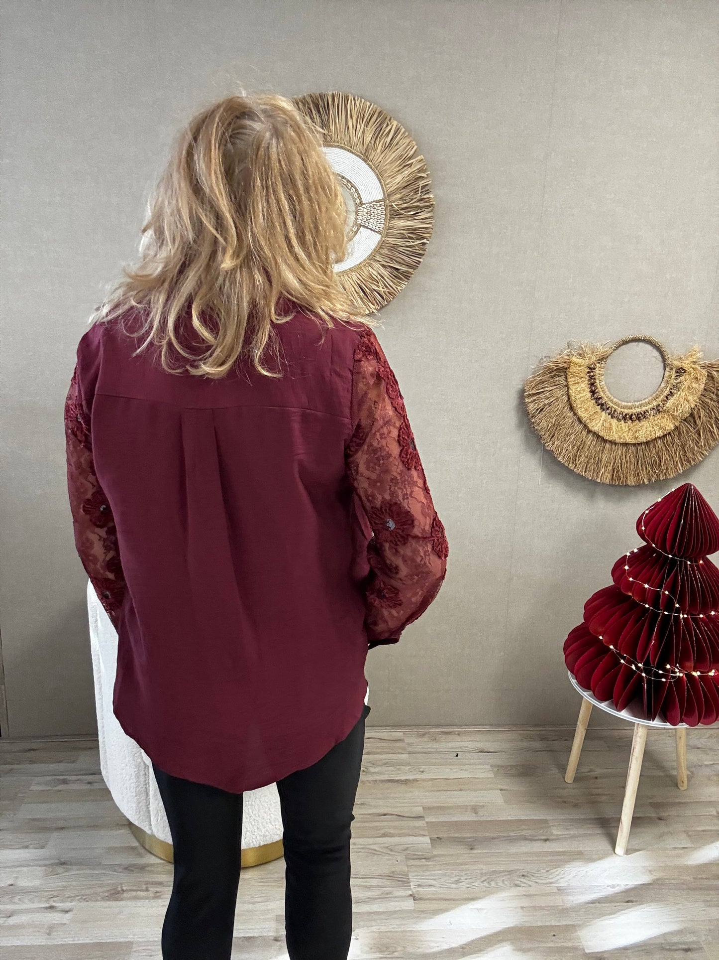 Blouse Saartje Bordeaux