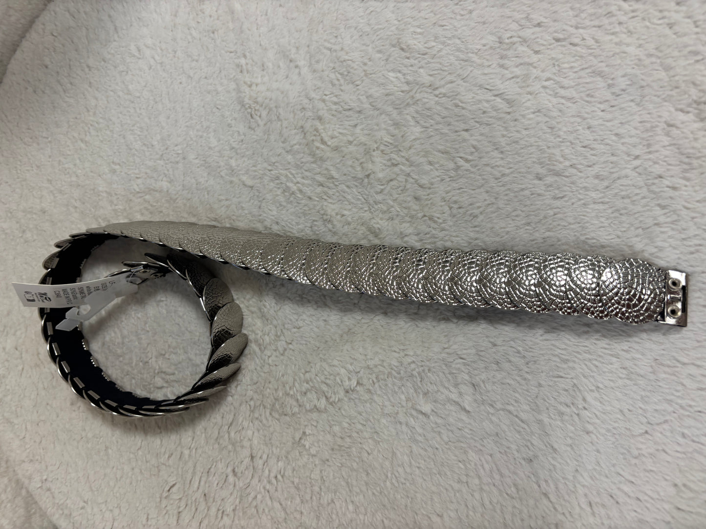 Zilveren Metalen Stretch Riem Boho - Nancfashion