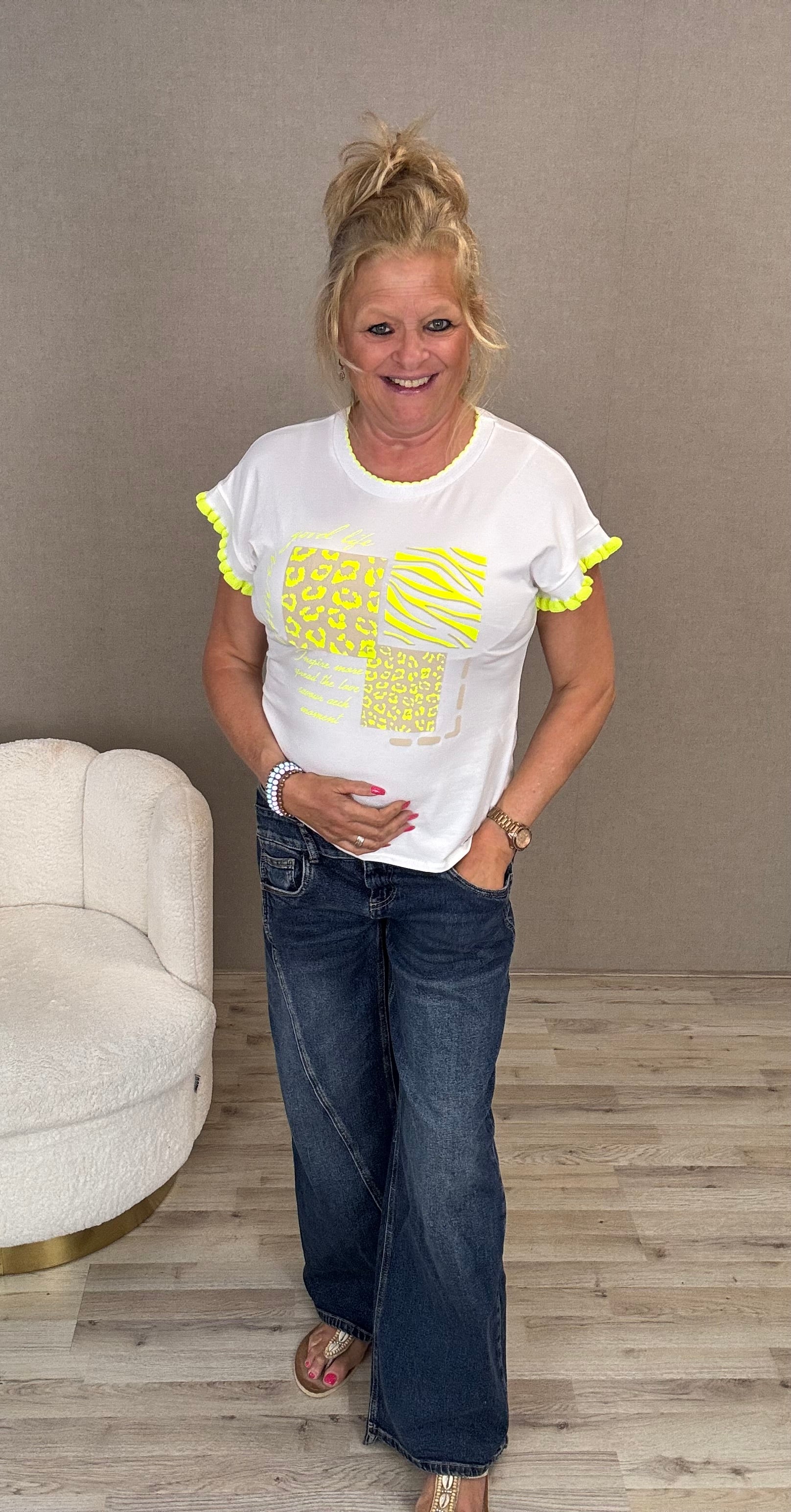 Shirt Good Live Neon Geel