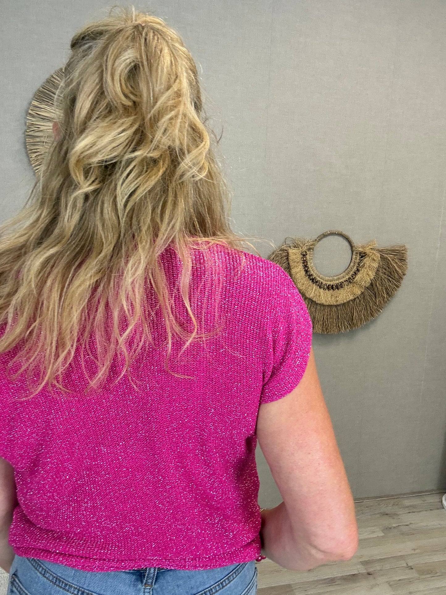 Lurex Top Peggy Fuchsia