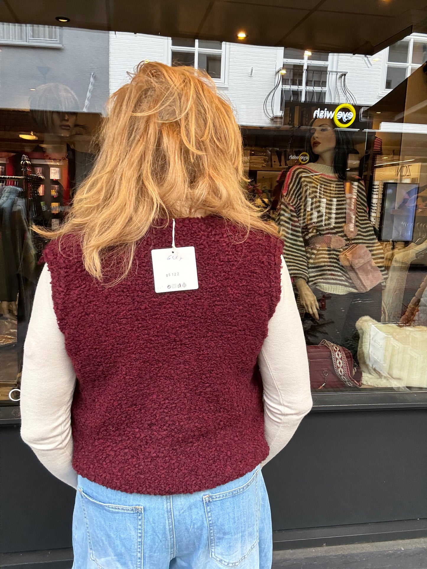 Mouwloos Vest Bordeaux