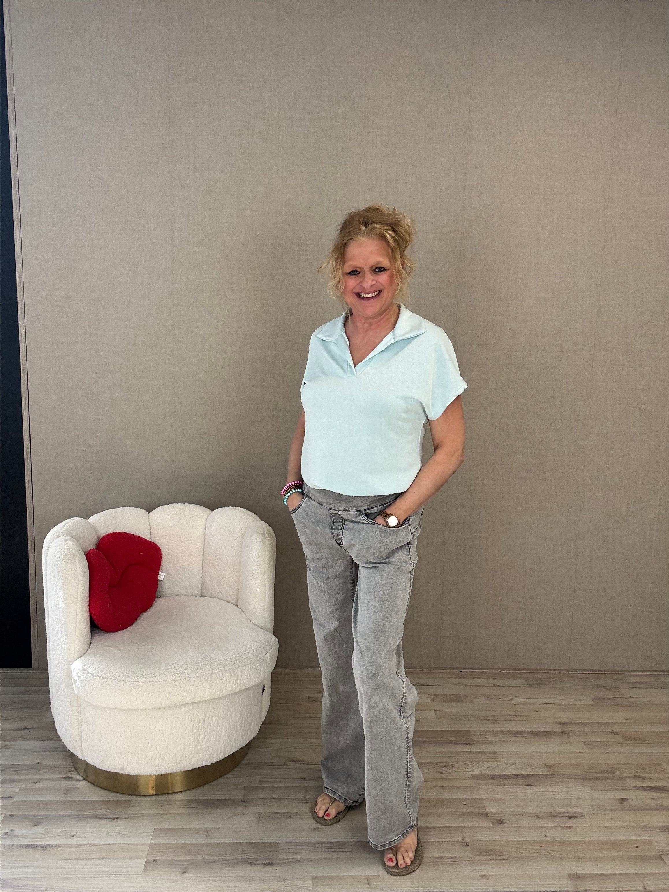 Top Polo Lichtblauw