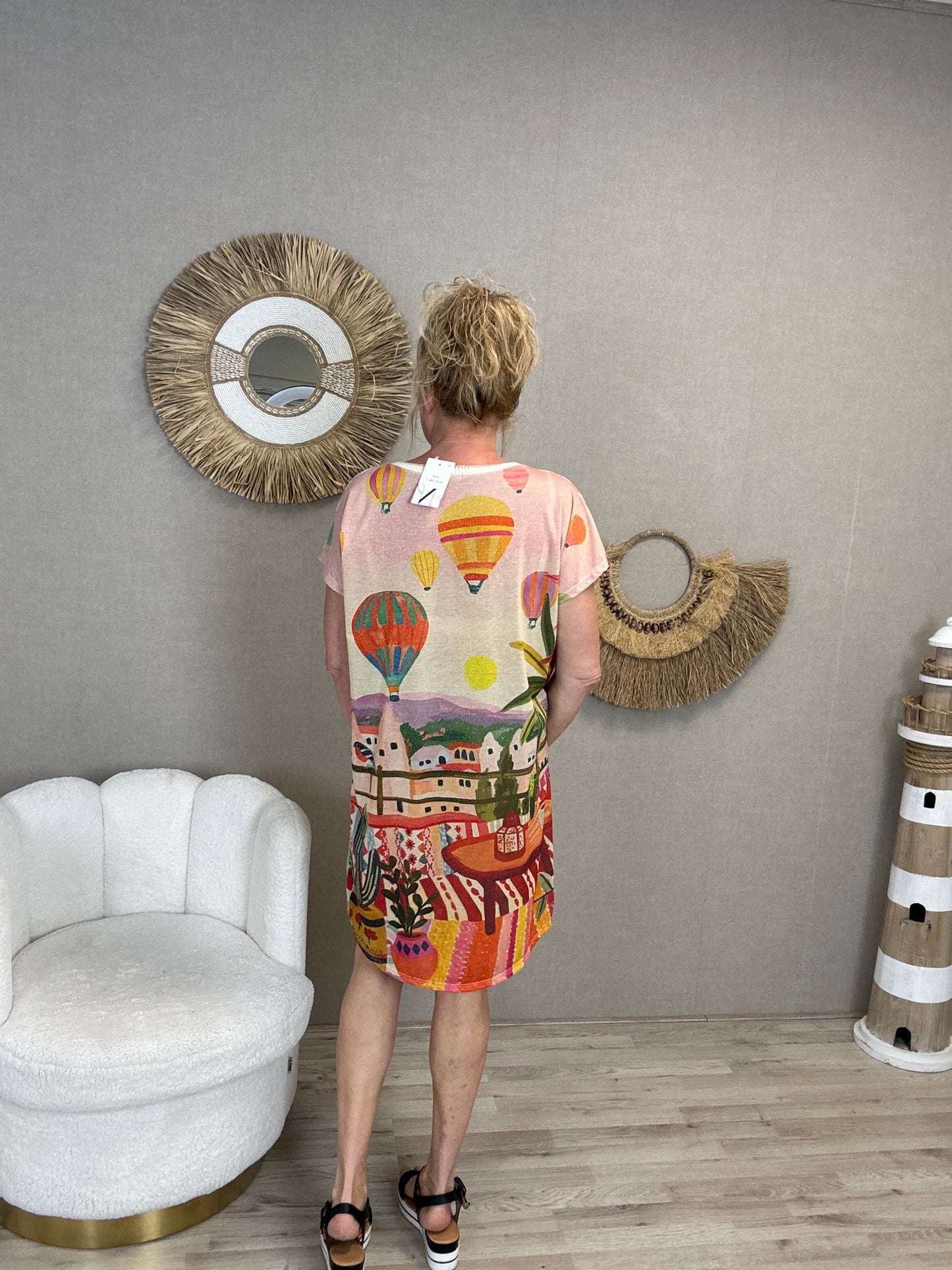 Jurkje Lurex Vissen - Nancfashion