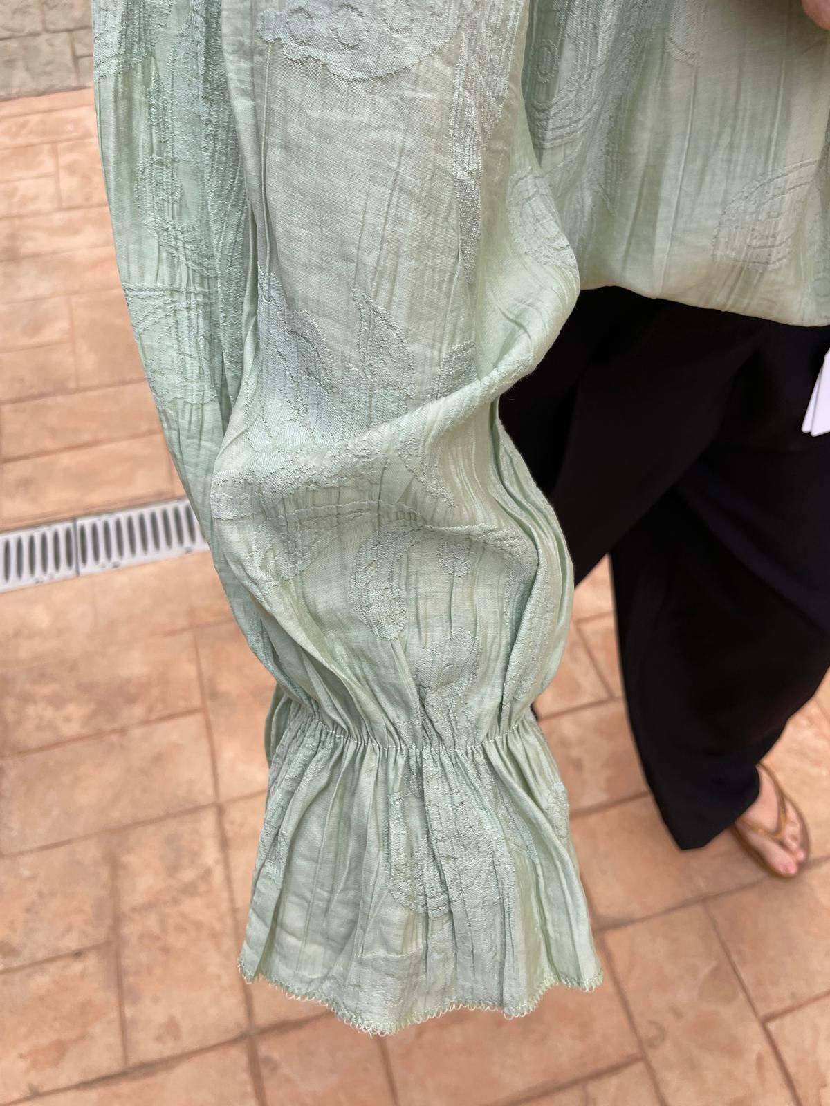 Blouse Roos Groen - Nancfashion