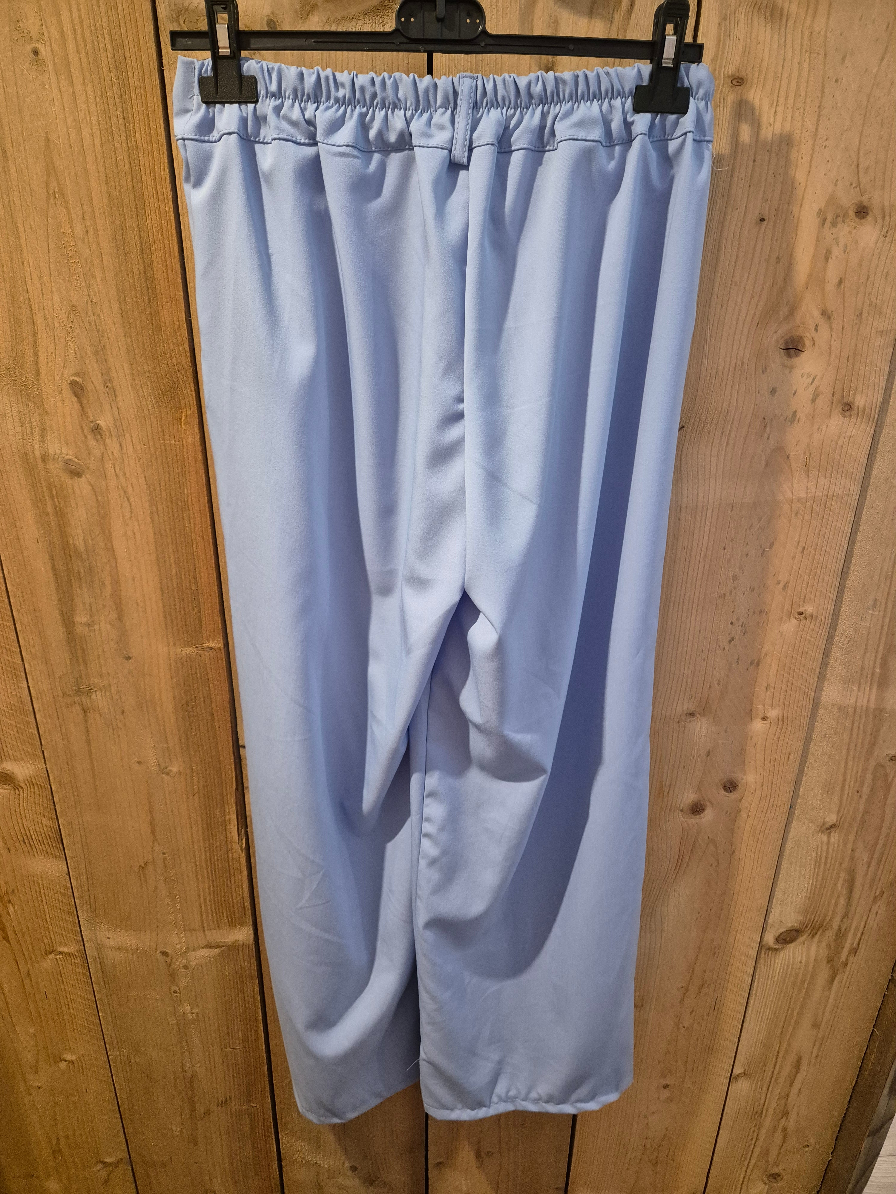 Pantalon wijd licht blauw