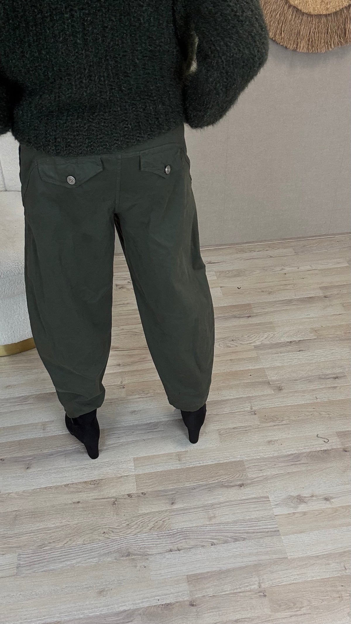 Barrel Broek Rebel Legergroen