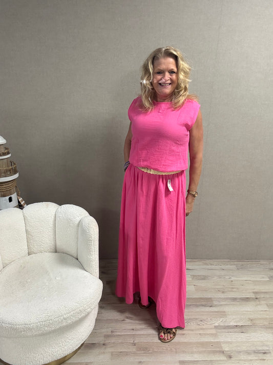 2-delige set Olivia Fuchsia