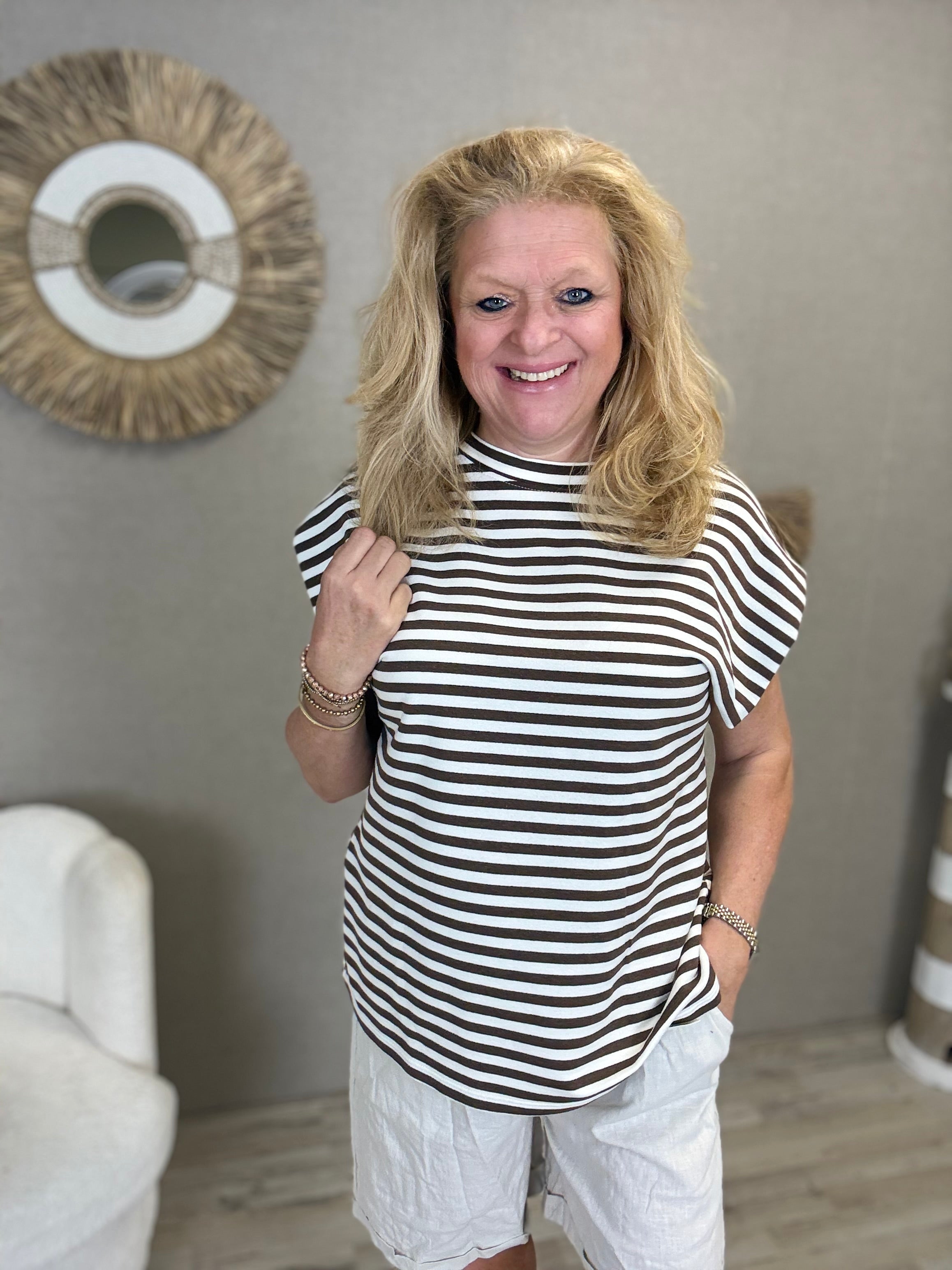 Stripes Shirt Mooij Bruin