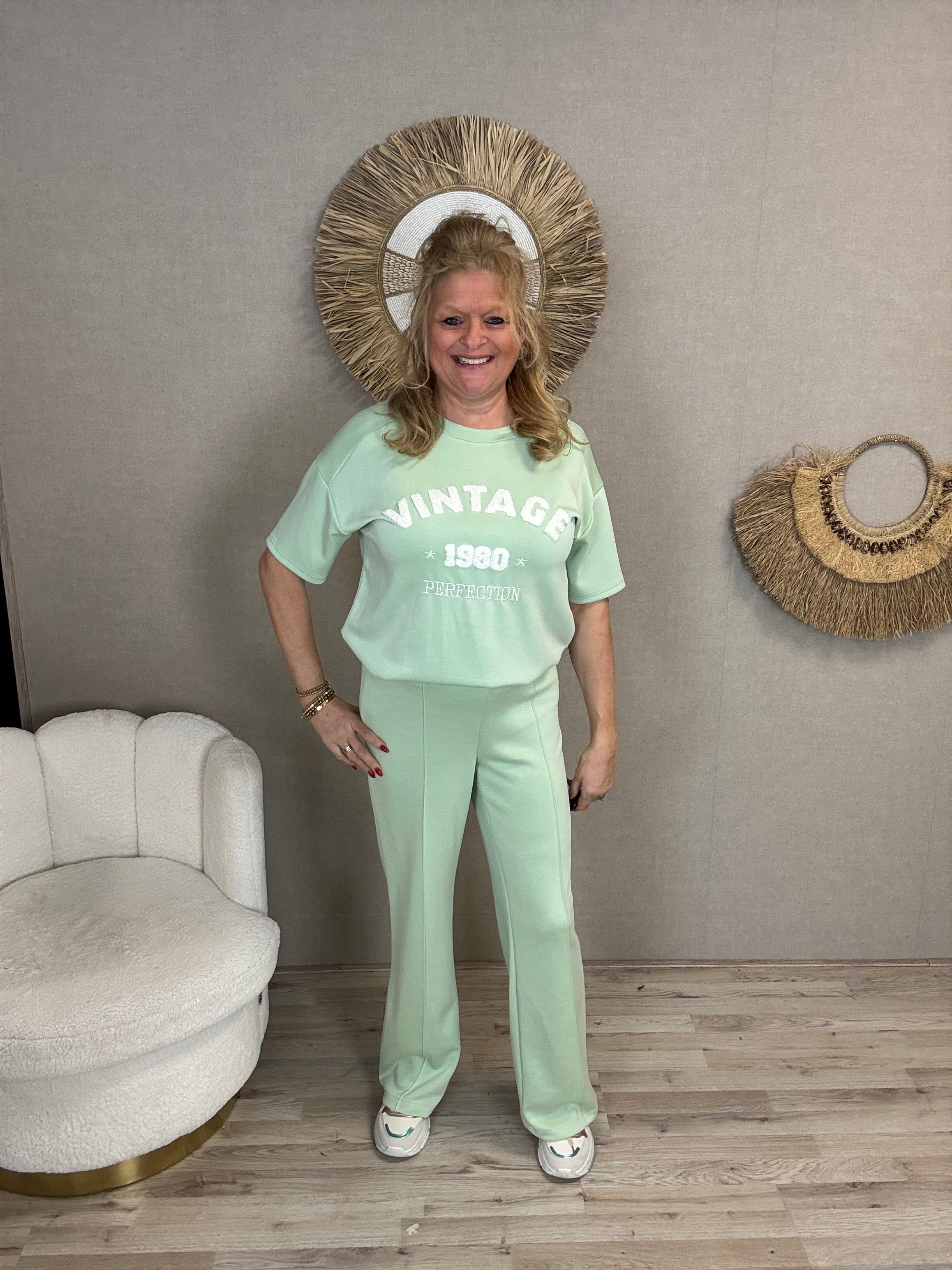 Wide leg Mooij groen - Nancfashion