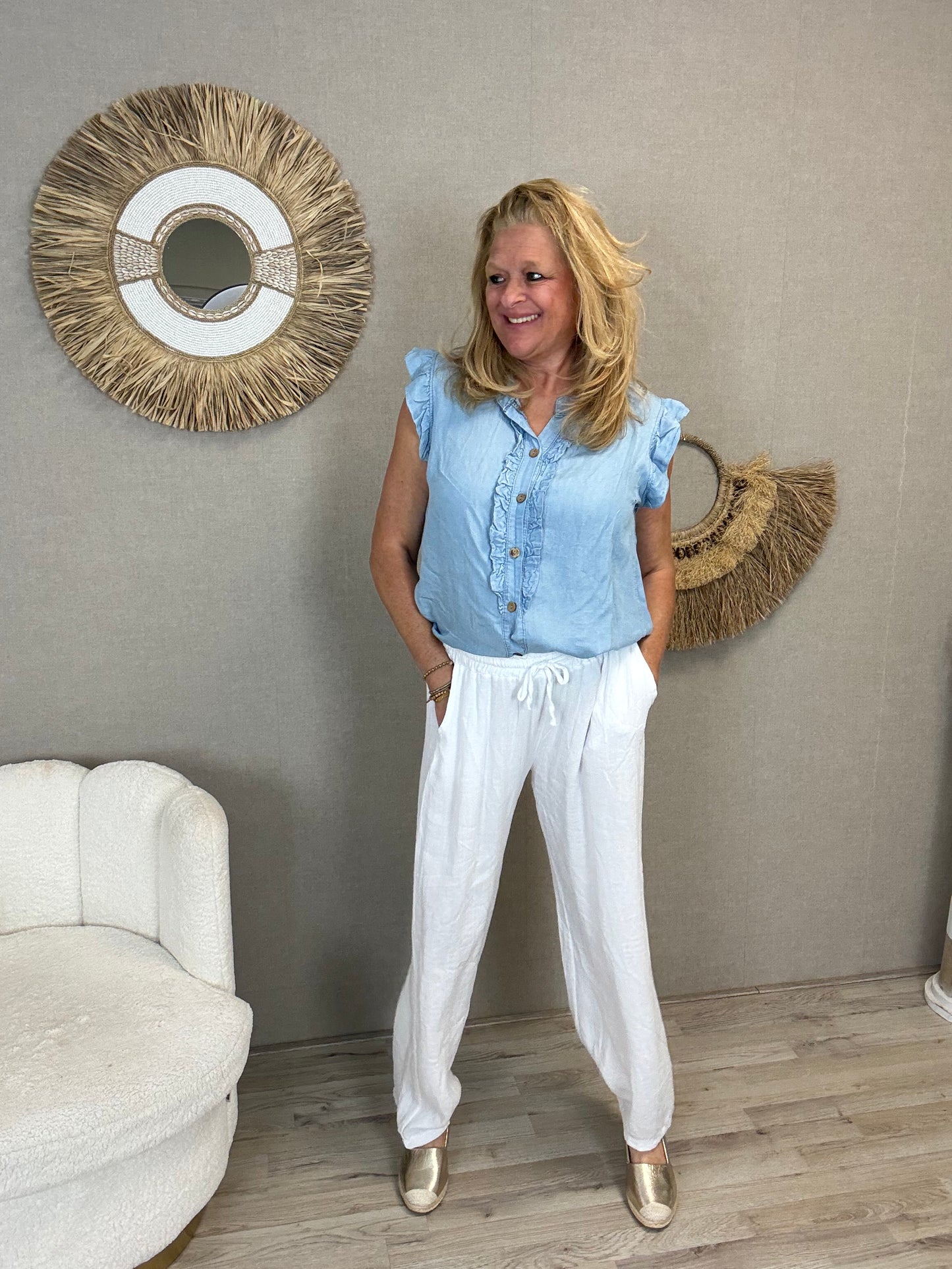 Top Faya Blauw - Nancfashion