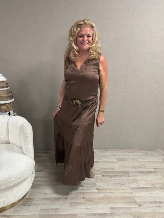 Lange rok Vera-jo Choco
