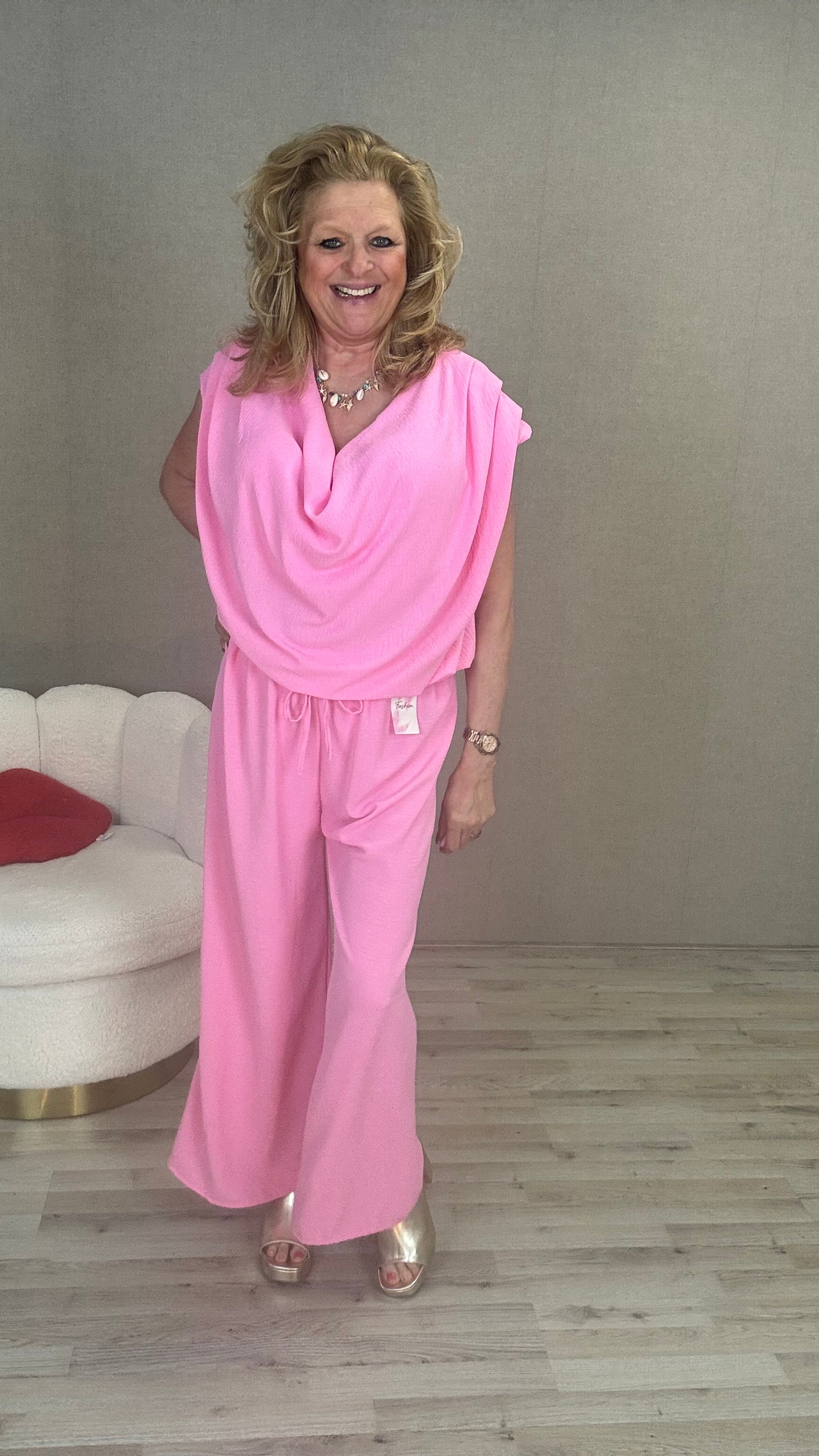 Waterfull Top Roze