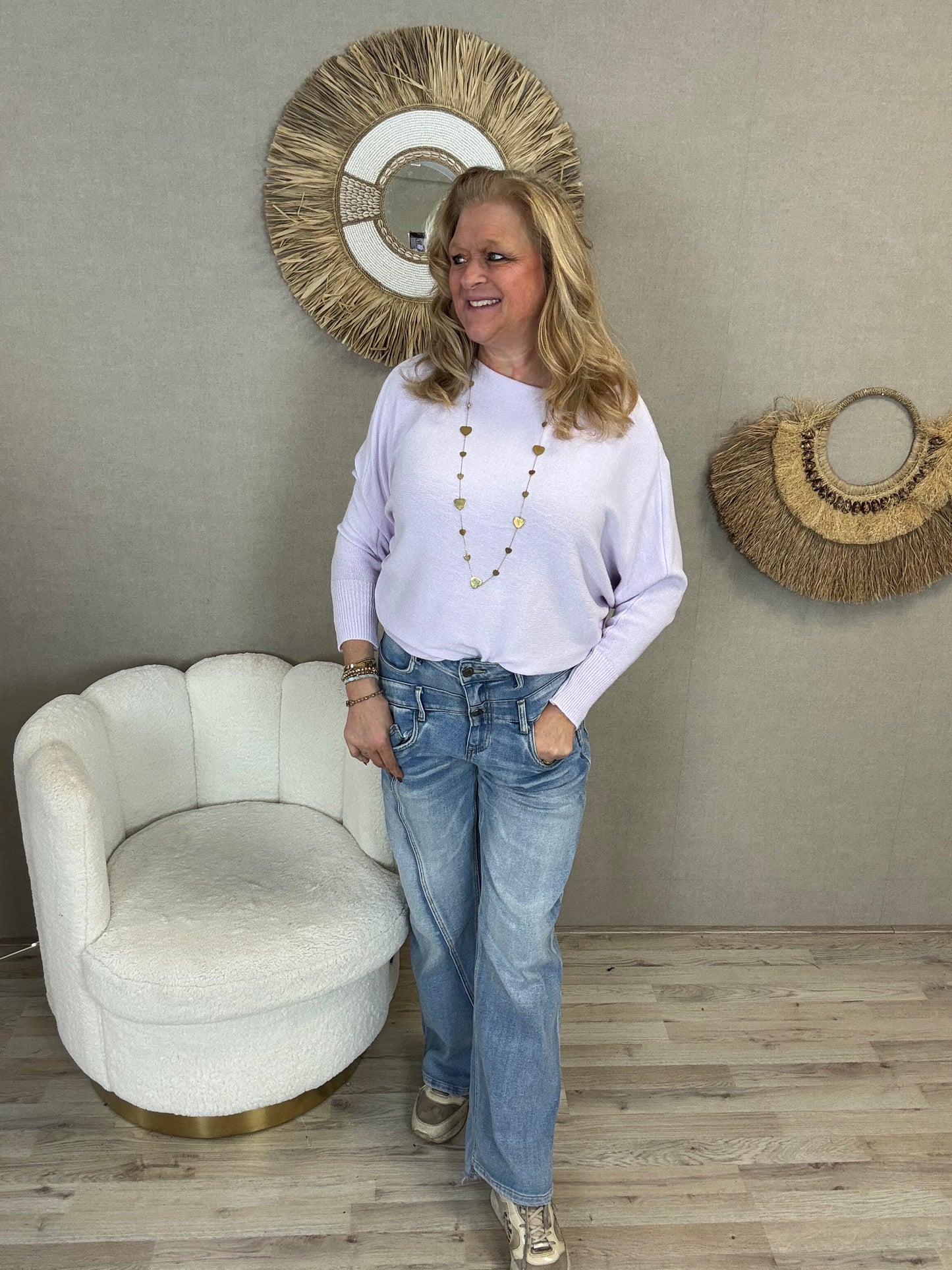 Vleermuis Trui Gemma Ricceri Lila