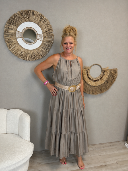 Maxi Jurk Mila Taupe