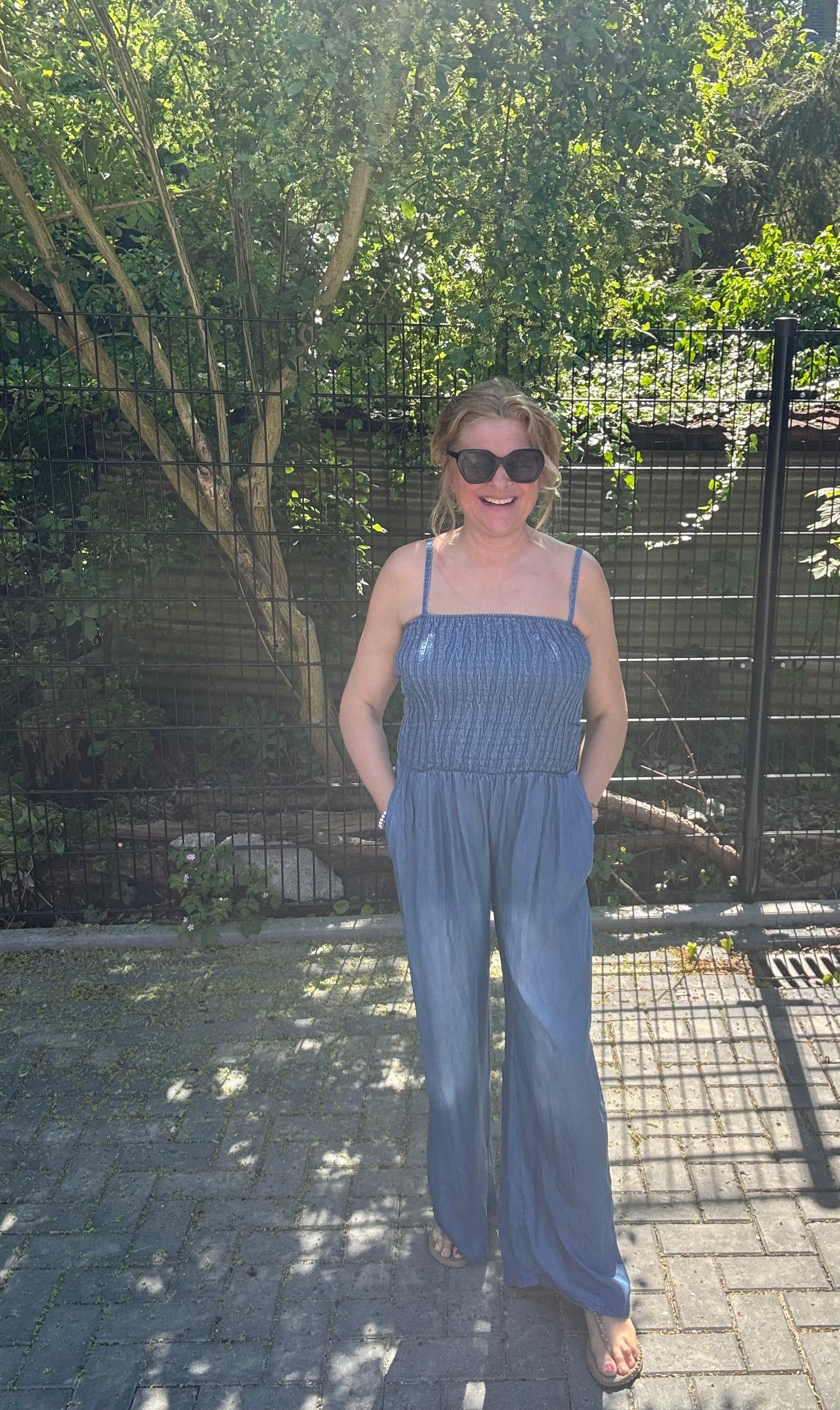 Jumpsuit Britt Donkere wassing Demin
