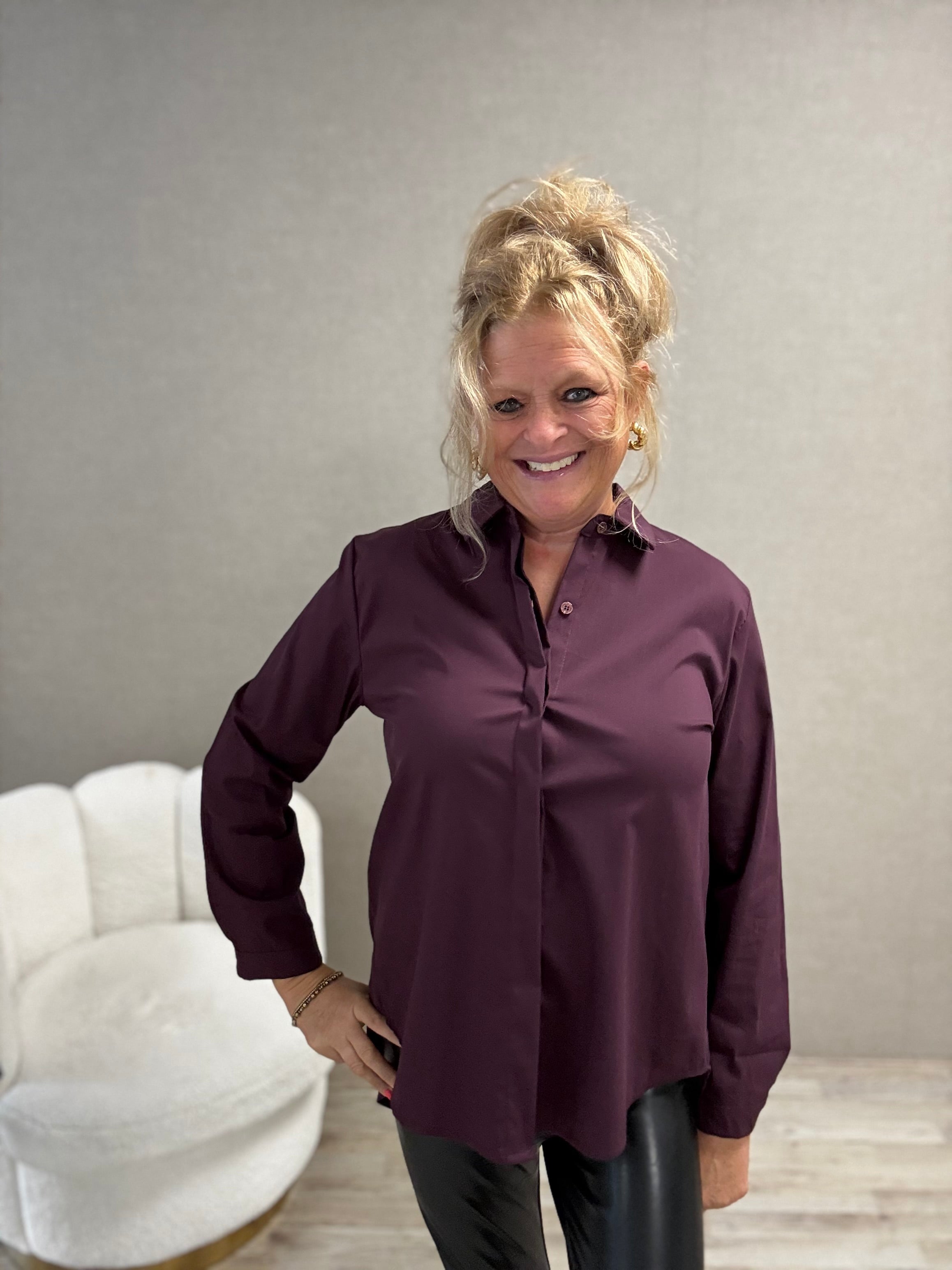 Blouse Gemma Aubergine