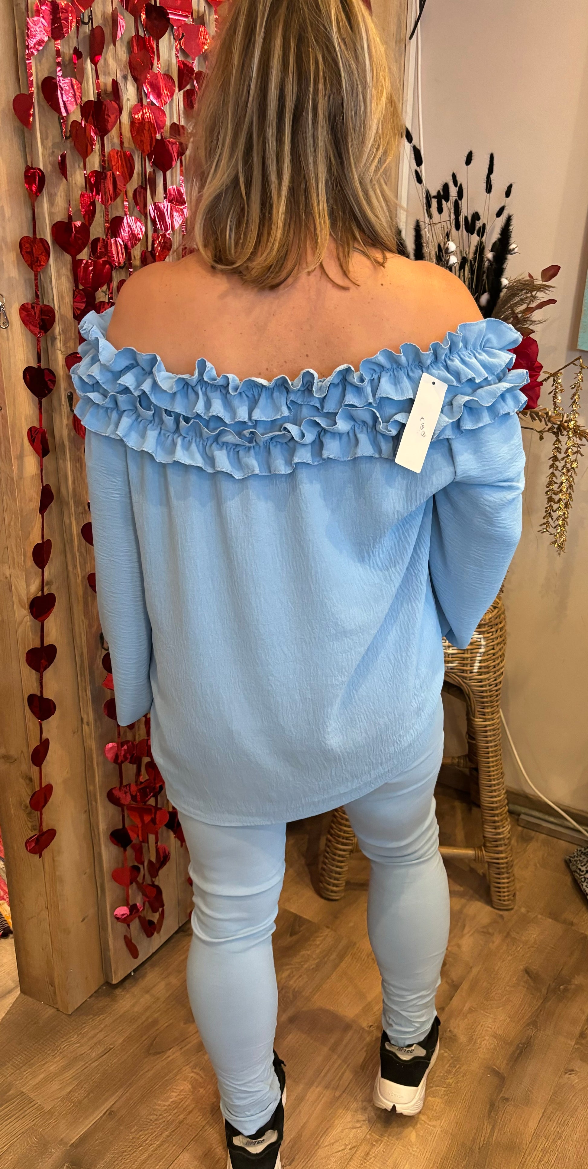 Broek Stretch blauw - Nancfashion