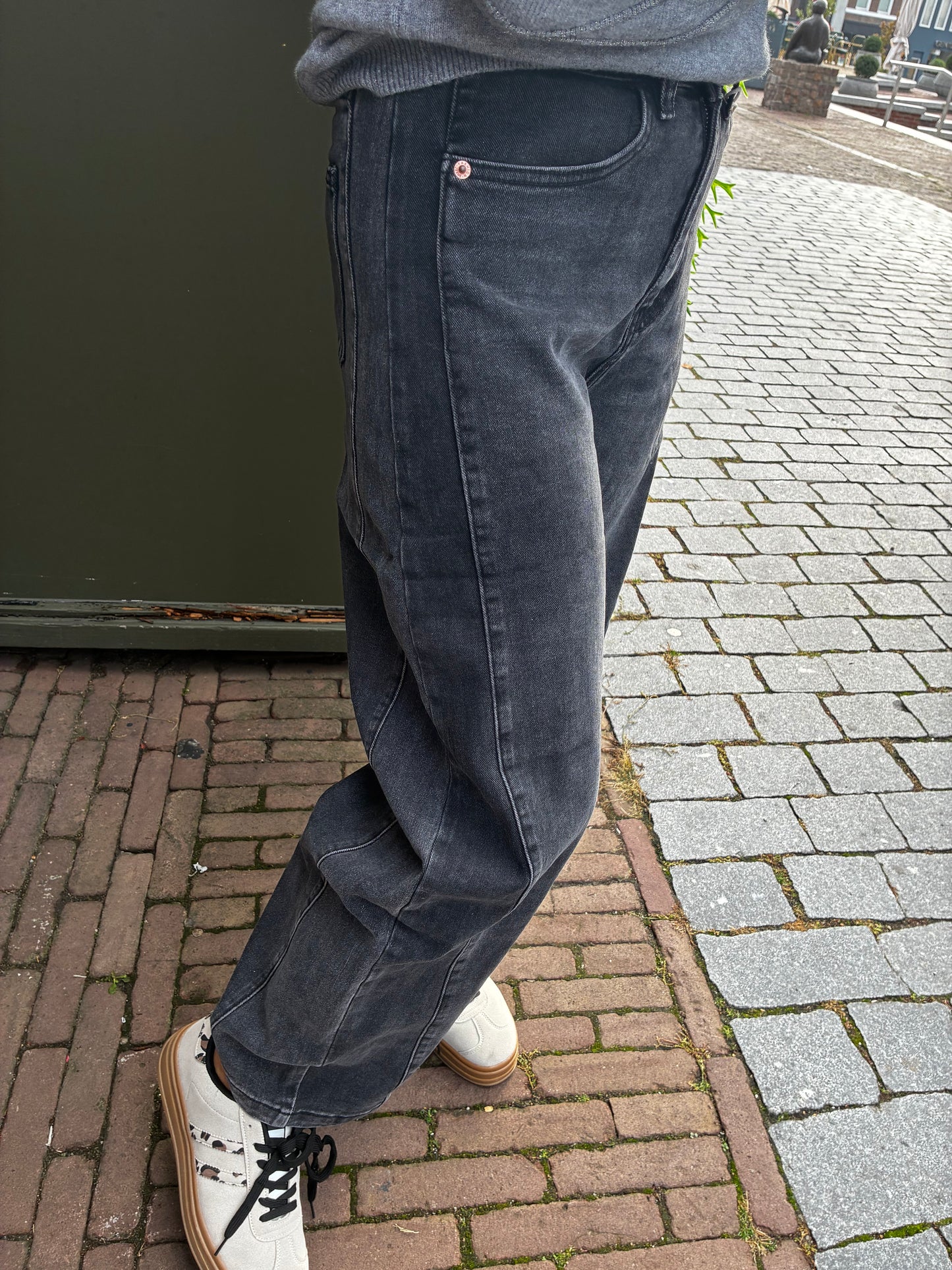 JWLY Ballon/Barrel Jeans Grijs