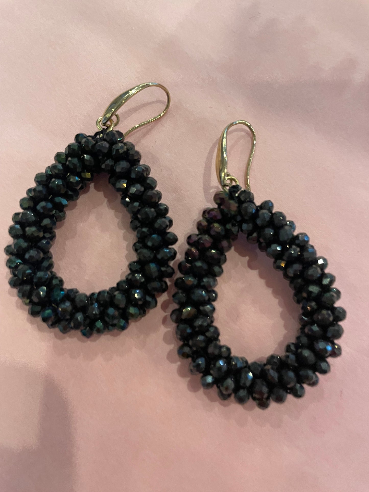 Earrings Nikkie zwart - Nancfashion