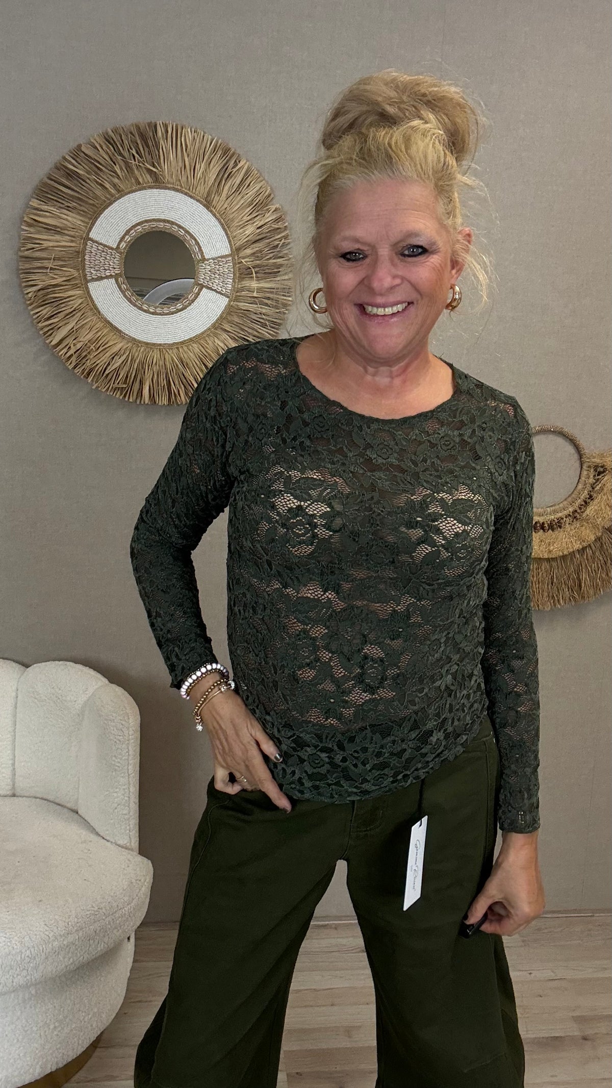 Kanten top (vier kleuren)