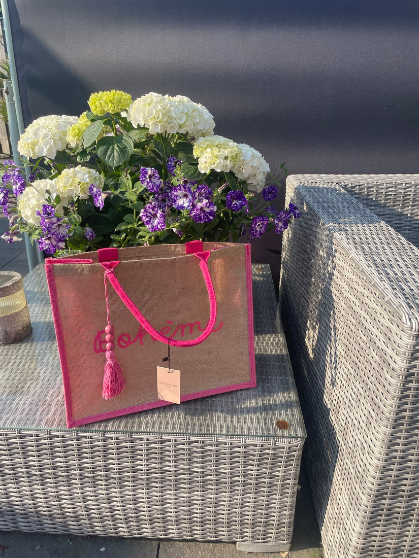 Tas Bohème roze - Nancfashion