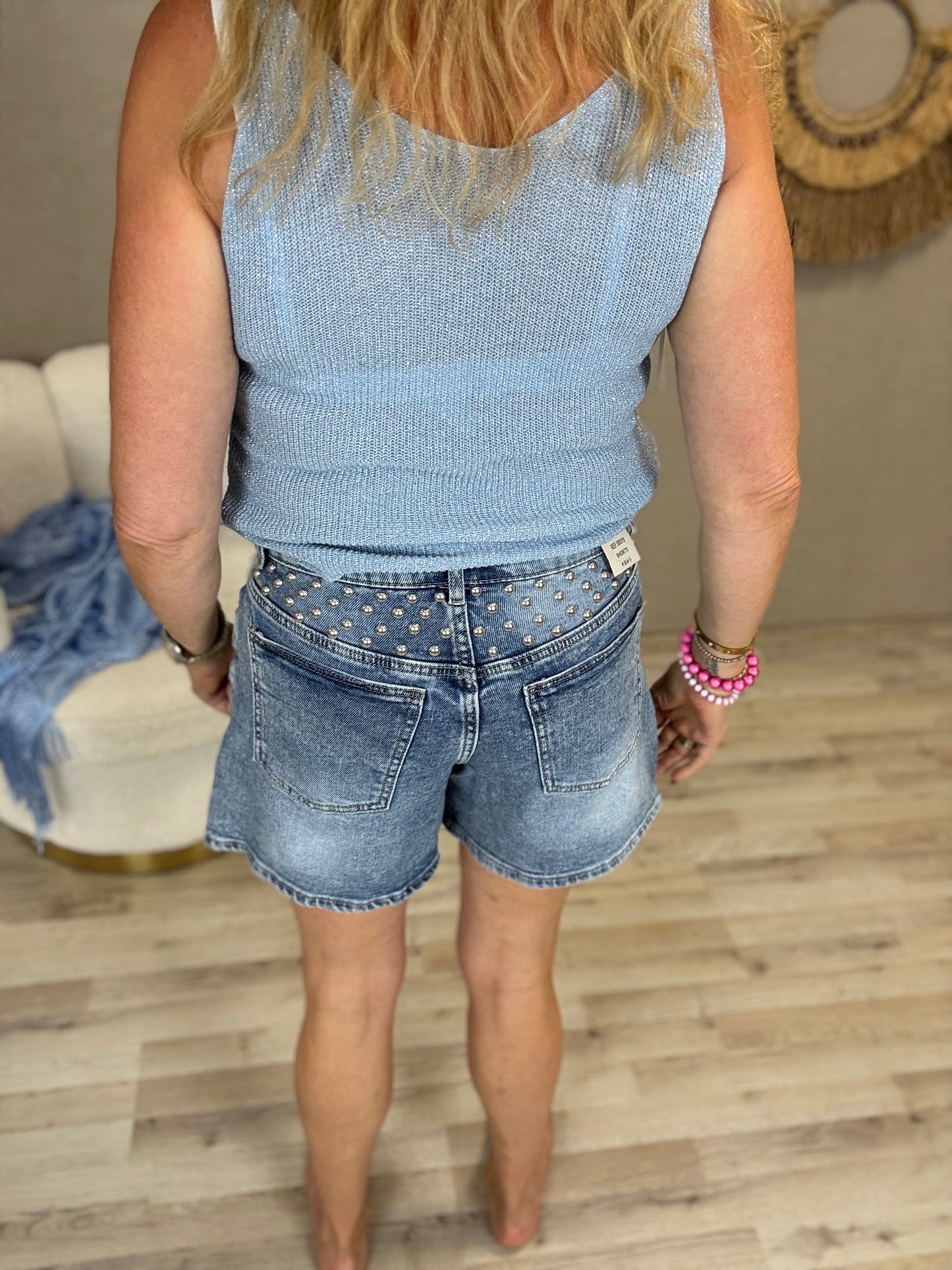 Lurex Top Peggy Blauw