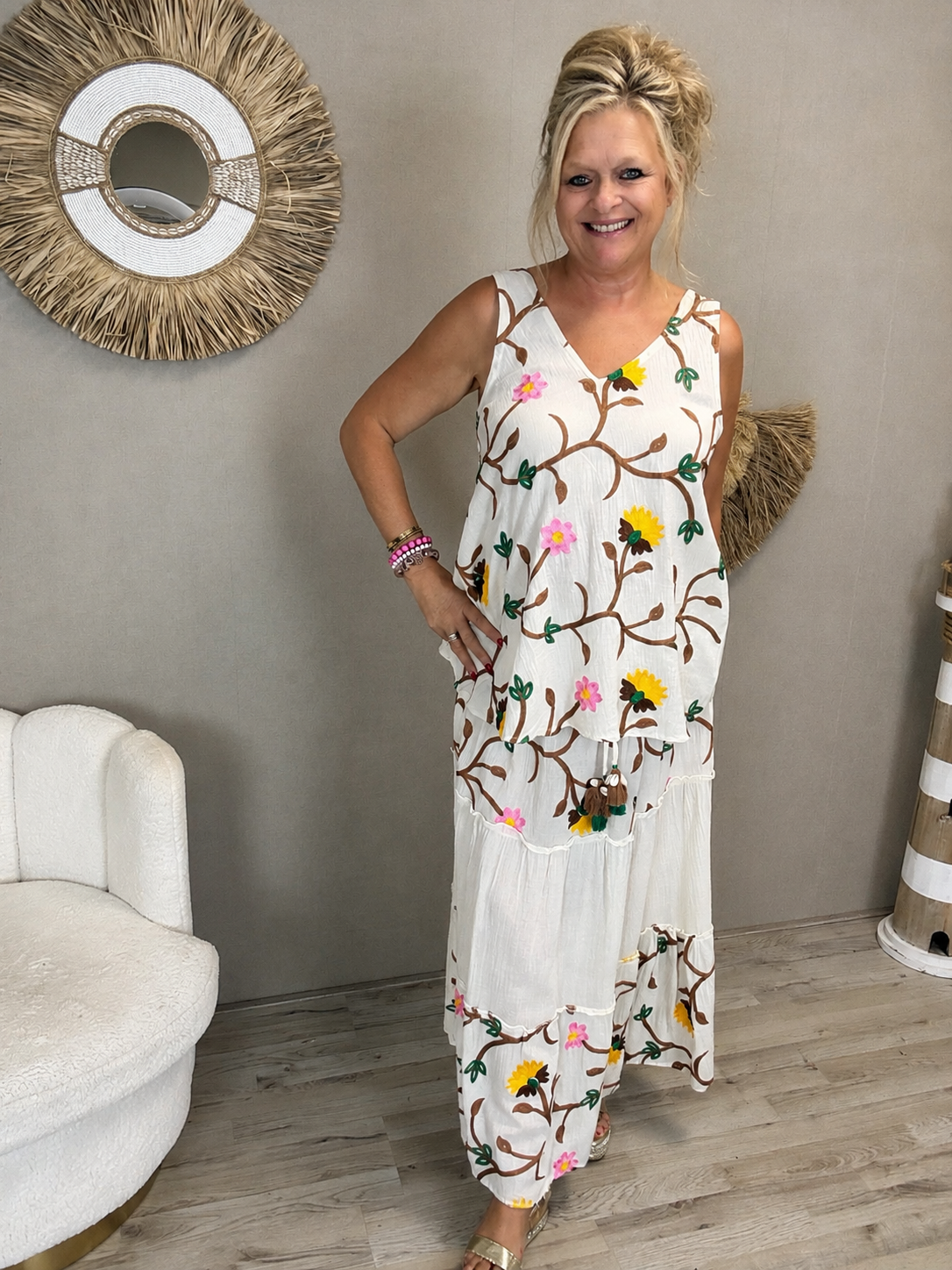 Boho Set Fleur – Tweedelige Top & Rok
