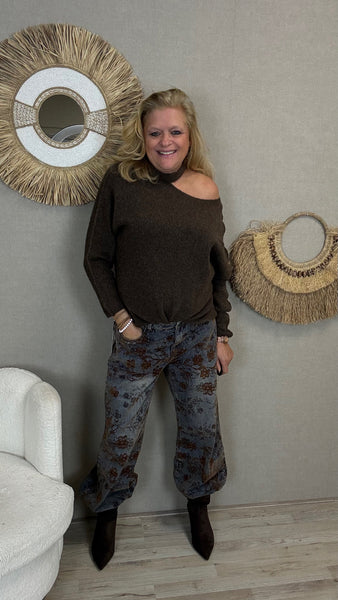 TXK 2947 STRAIGHT PIPE JEANS
MET GEBORDUURDE PRINT